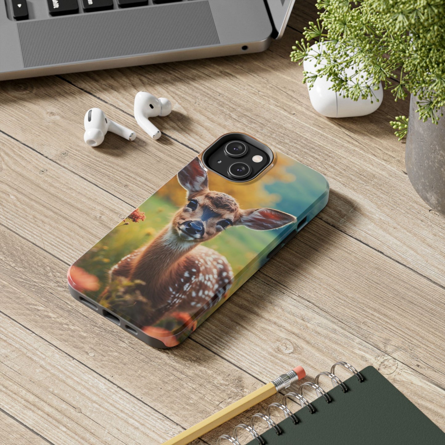Golden Meadow Fawn iPhone Case
