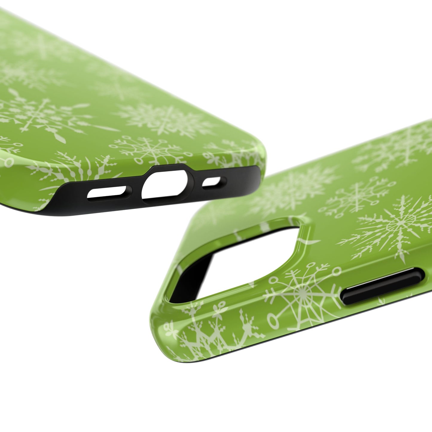 Green Snowflake Pattern – iPhone Series Case