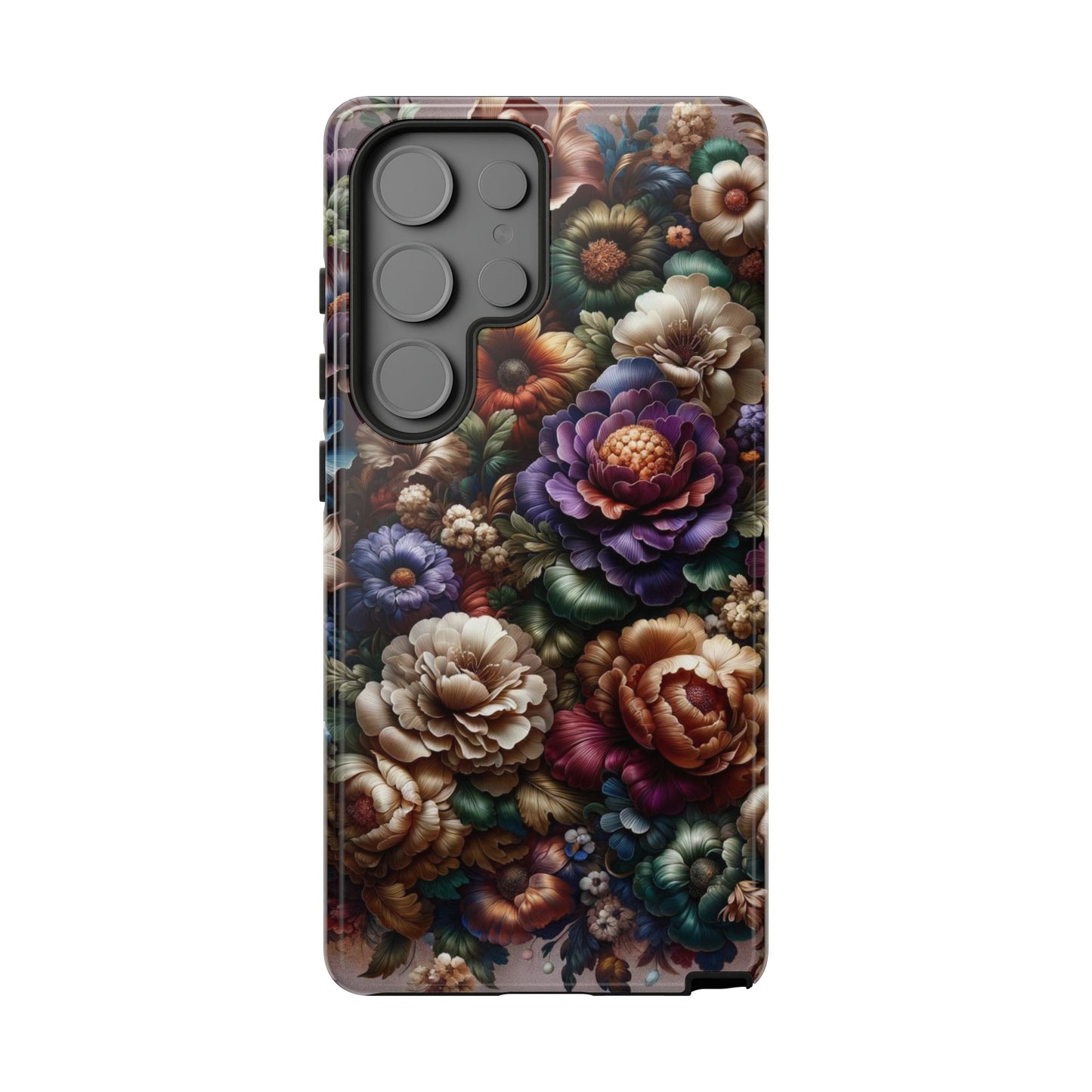 Floral Elegance For Samsung - Protective Dual-Layer Design with Vibrant Full-Wrap Print