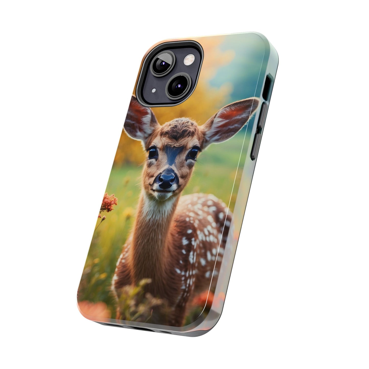 Golden Meadow Fawn iPhone Case