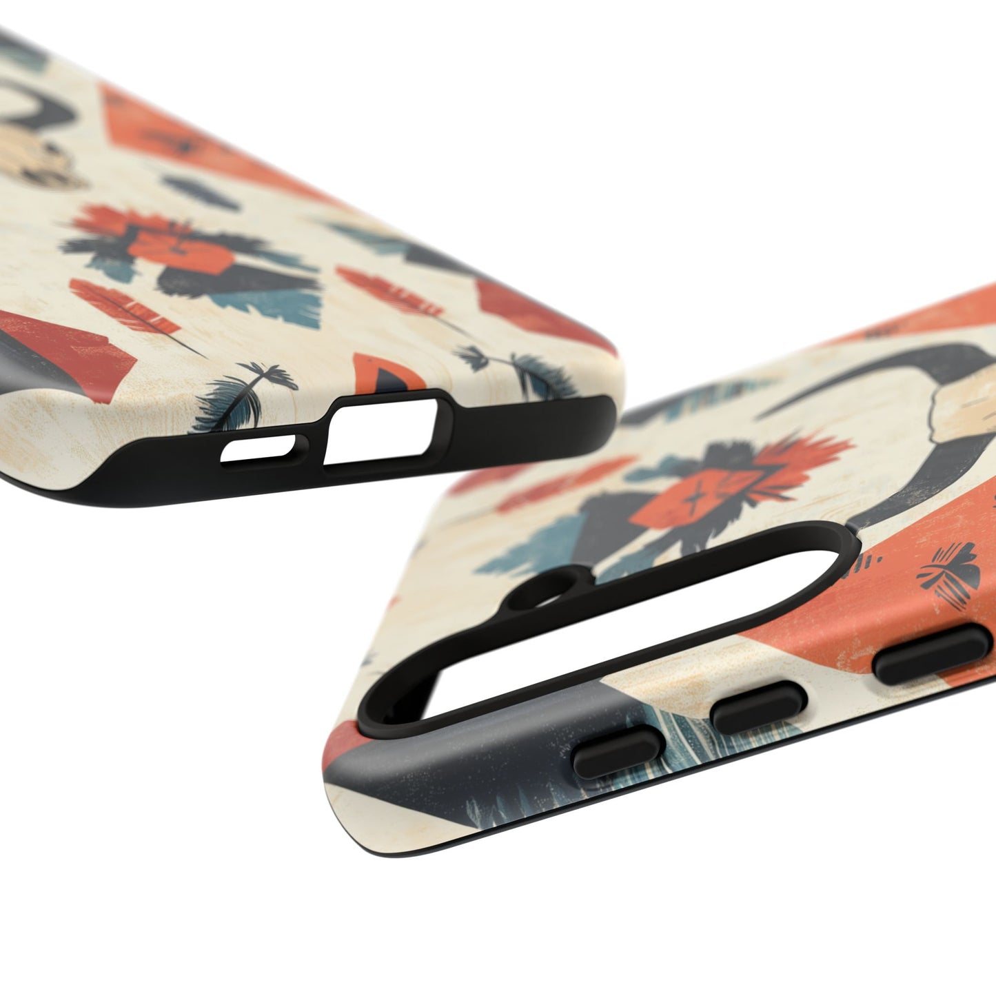 Southwestern Boho Skull Tough Samsung Galaxy Case – Durable Matte Finish, Dual-Layer Protection