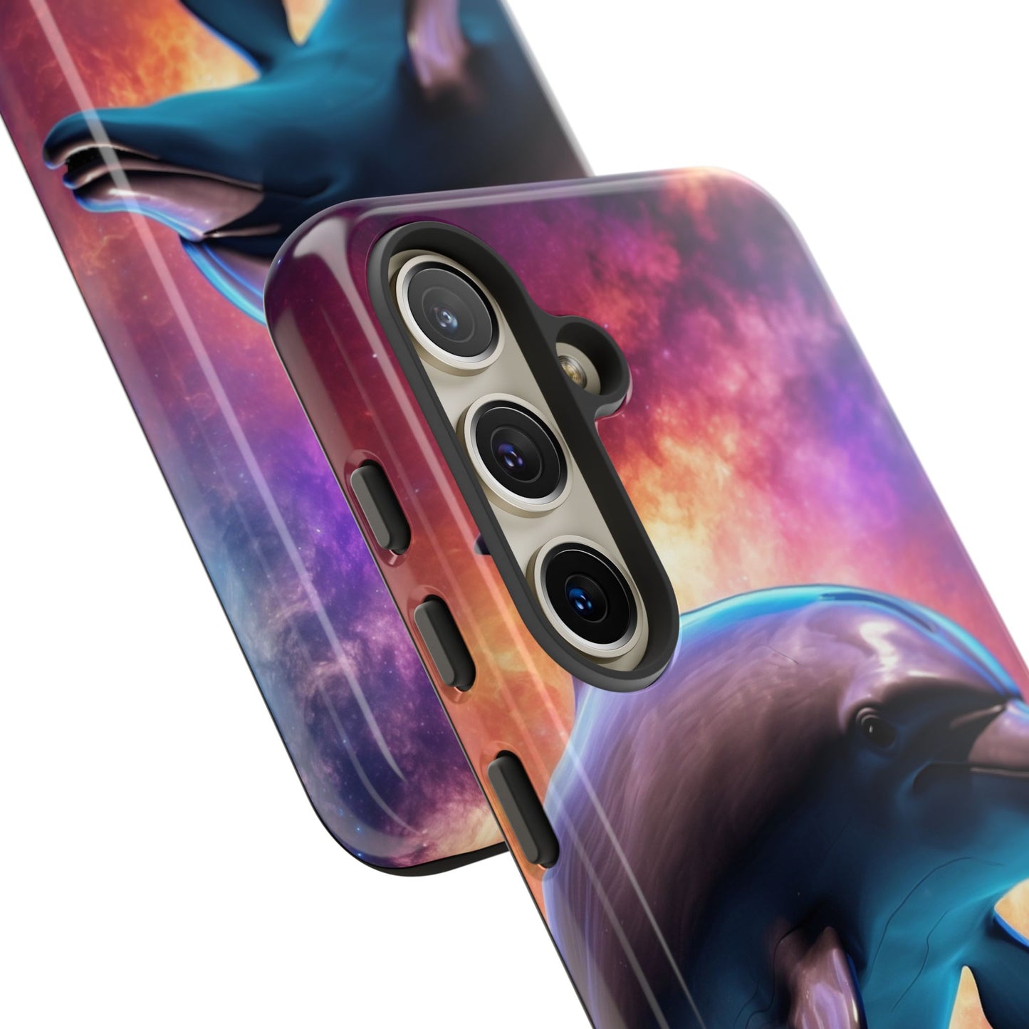 Cosmic Dolphin Galaxy Art - Samsung Galaxy Case
