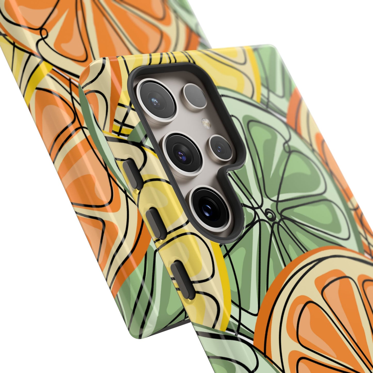 Citrus Zest Tough Samsung Galaxy Case – Bold Lime, Lemon, and Orange Design, Shockproof Protection