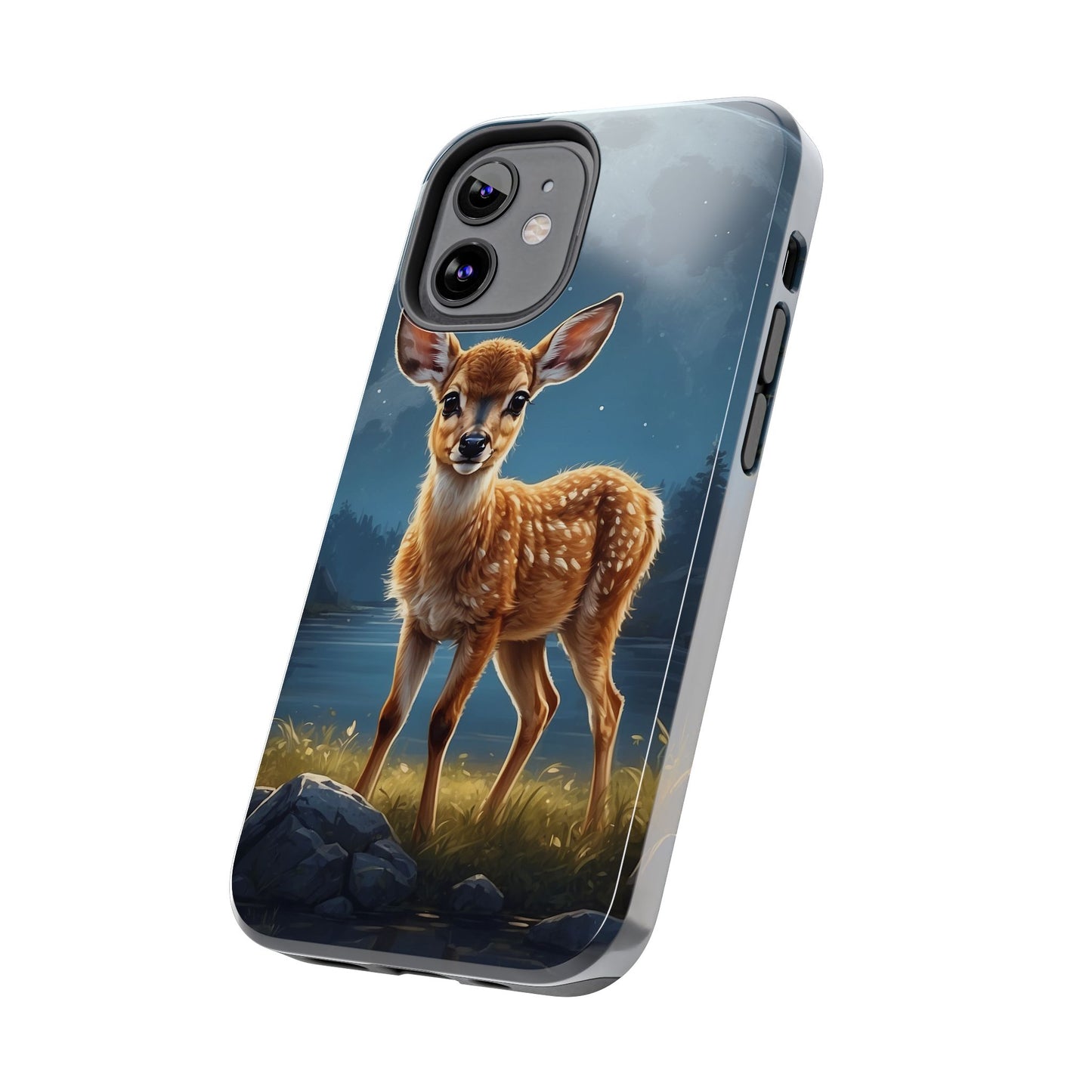 iPhone Case – Enchanted Fawn Under the Moonlit Sky