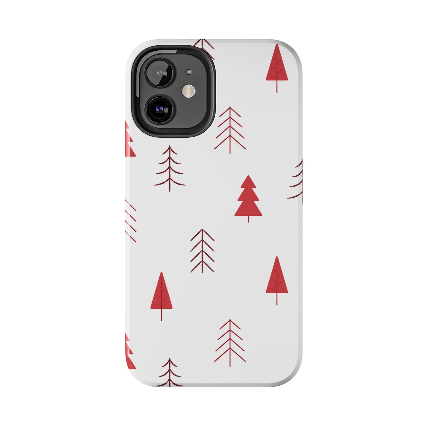 Scandi Red Pine Trees - iPhone Series Case