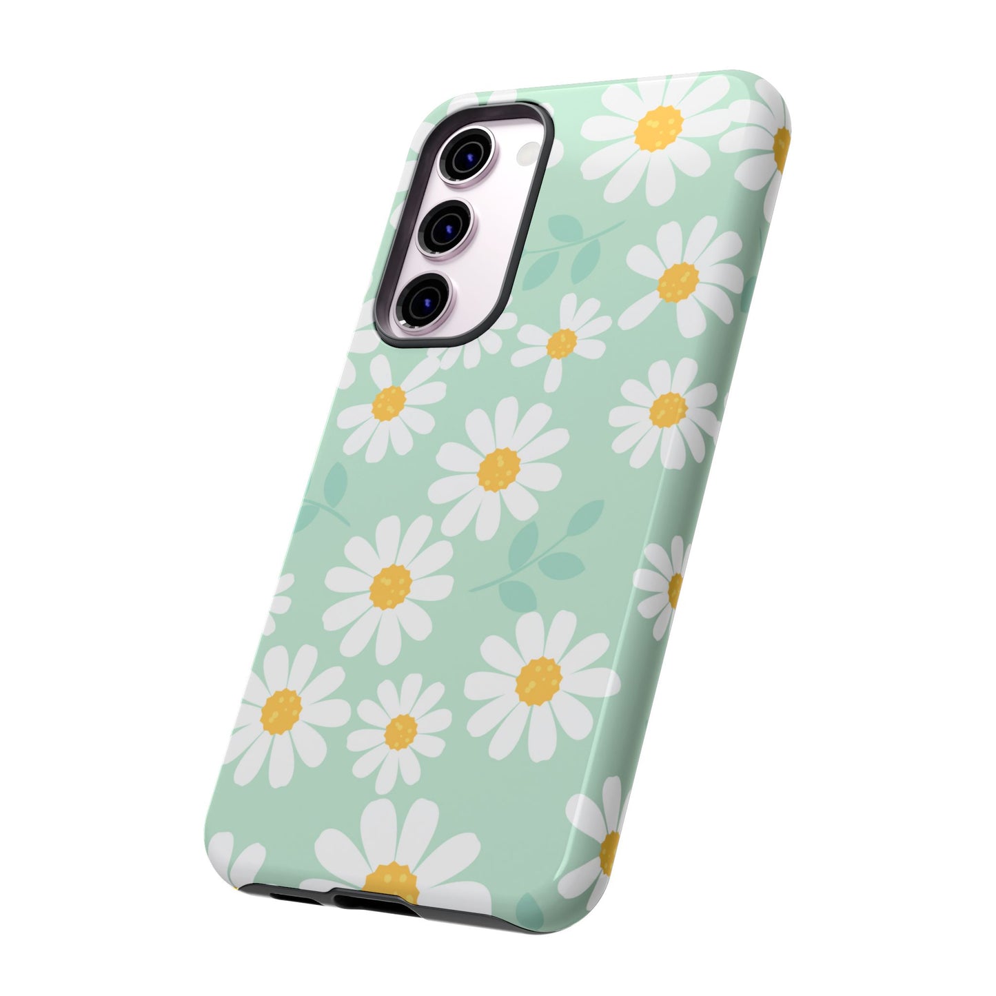 Charming Daisy Floral Tough Samsung Galaxy Case – Spring Pastel Design, Shockproof & Slim