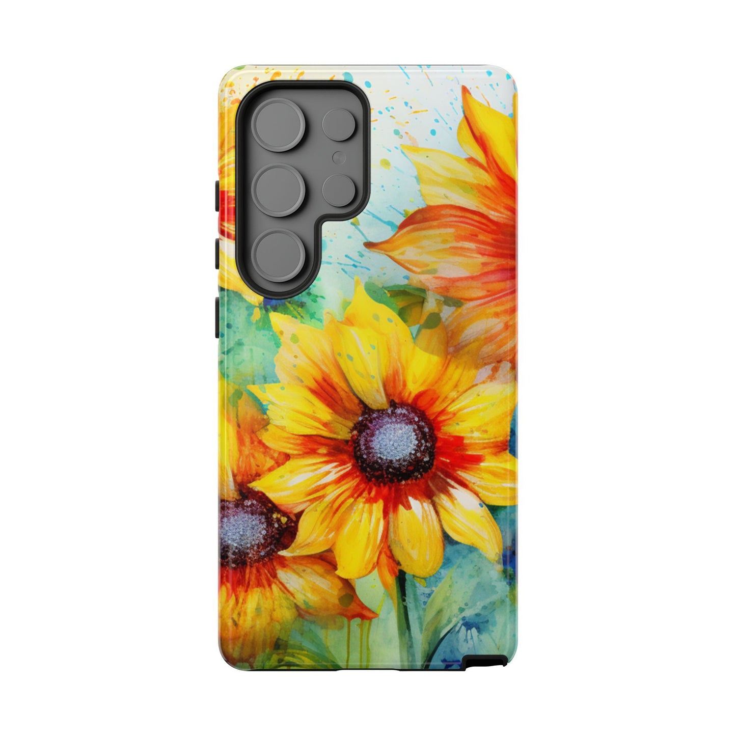 Watercolor Sunflower Splash - Samsung Galaxy Series Case