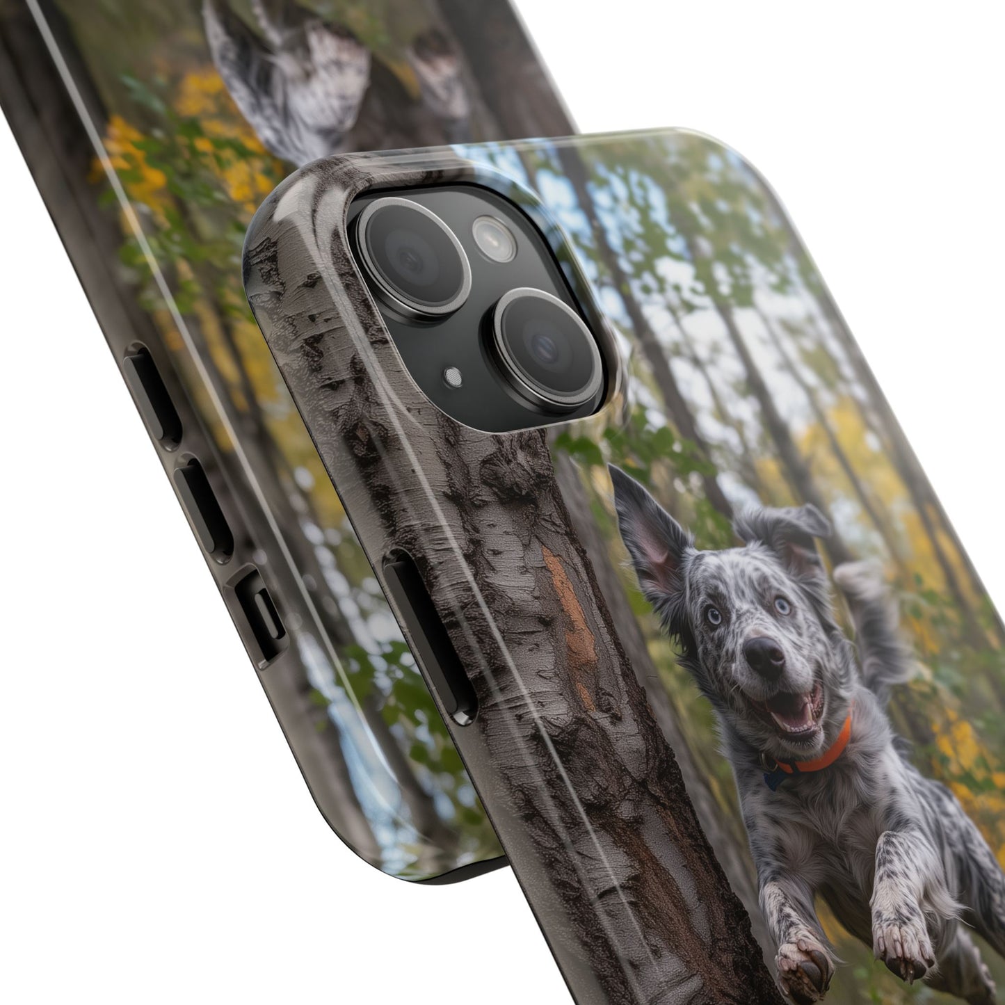 Happy Forest Dog iPhone Case – Nature-Inspired Protective Cover