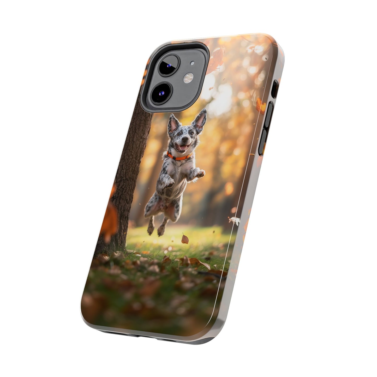 Energetic Blue Heeler Forest Pup Phone Case – Durable Outdoor-Inspired Design