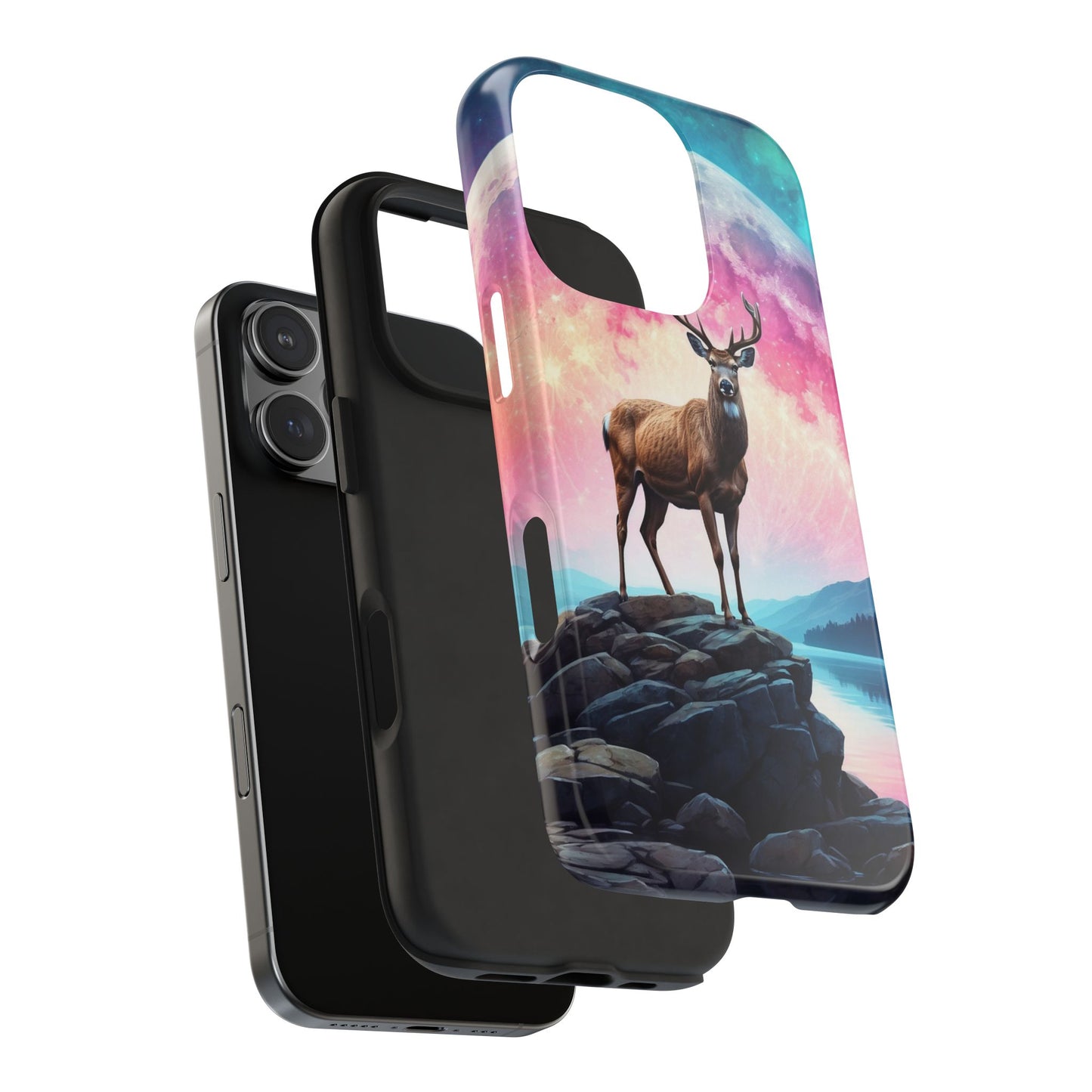Stag in Moonlit Glow iPhone Case