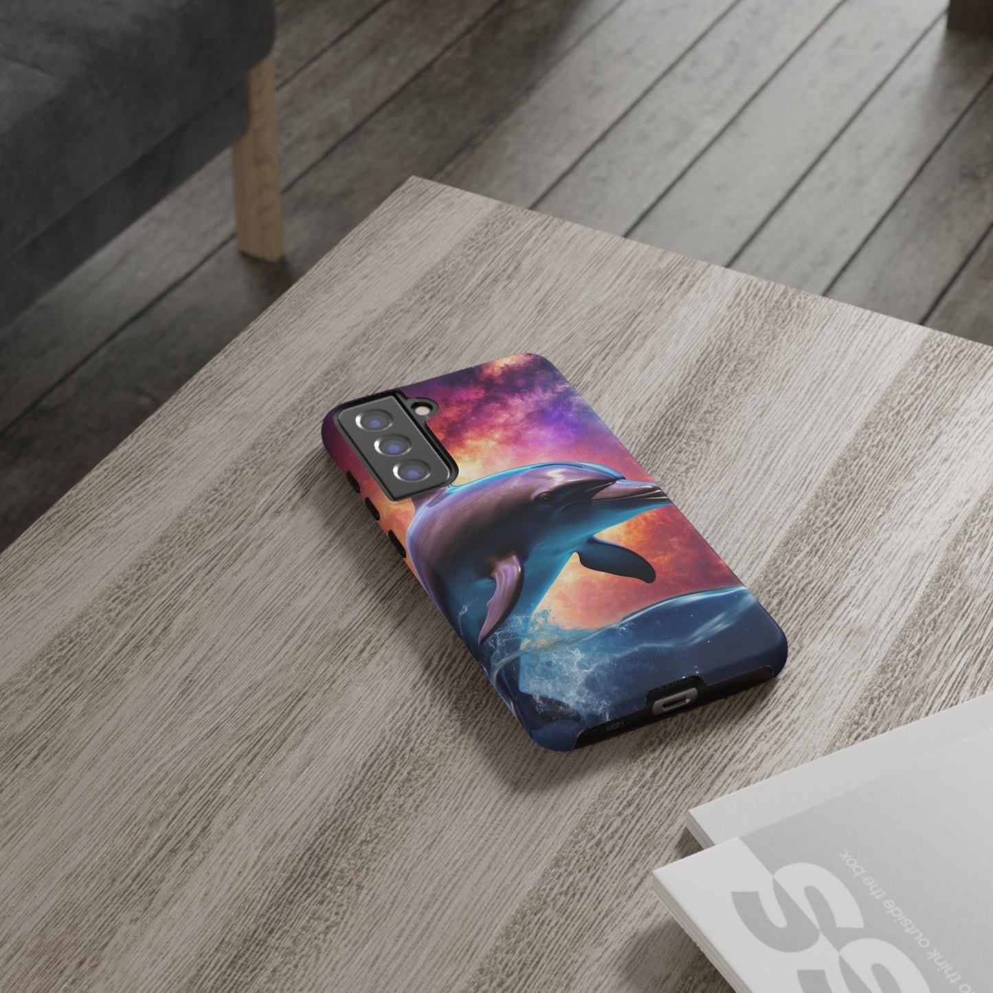 Cosmic Dolphin Galaxy Art - Samsung Galaxy Case