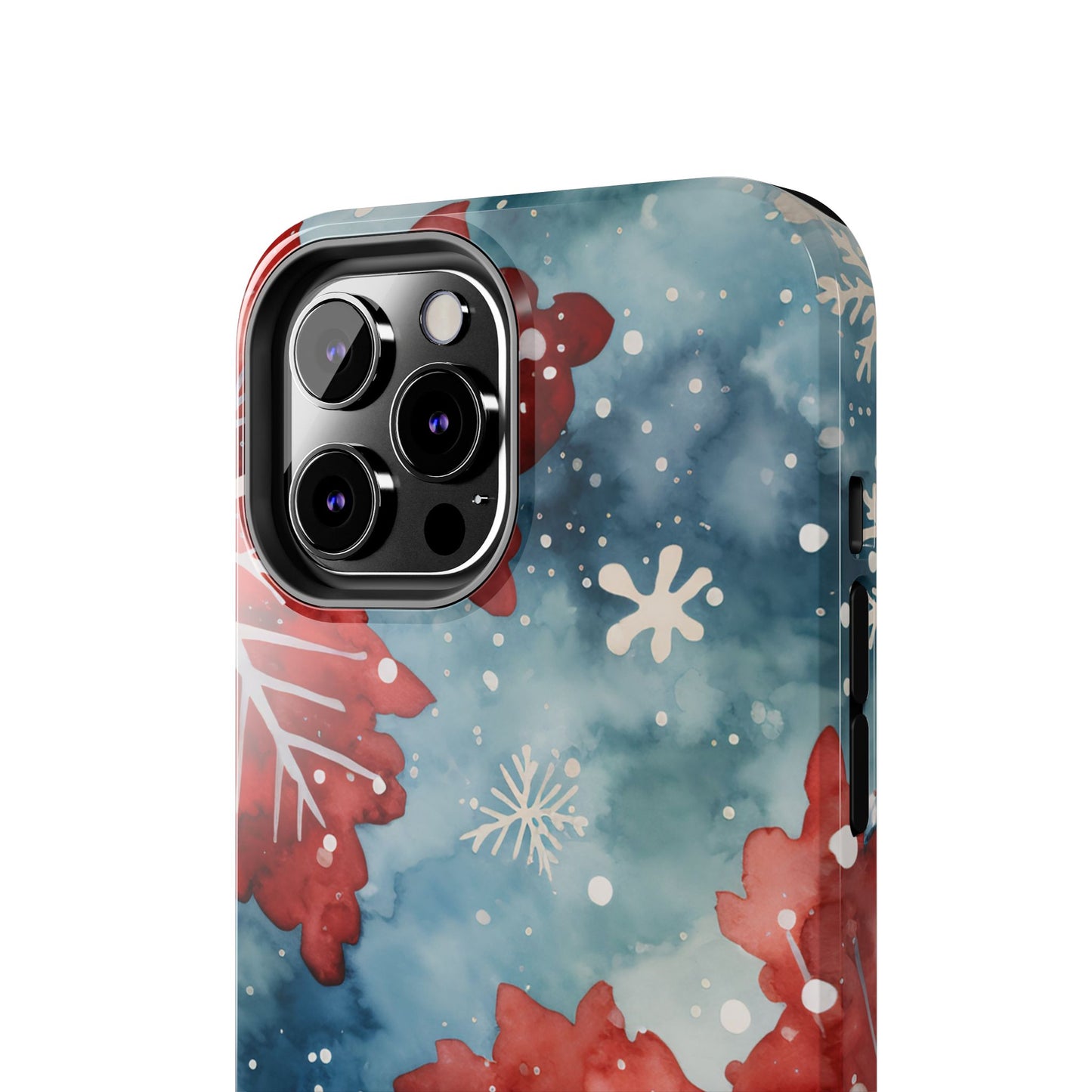 Crimson Snowflake Charm – iPhone Case Details: