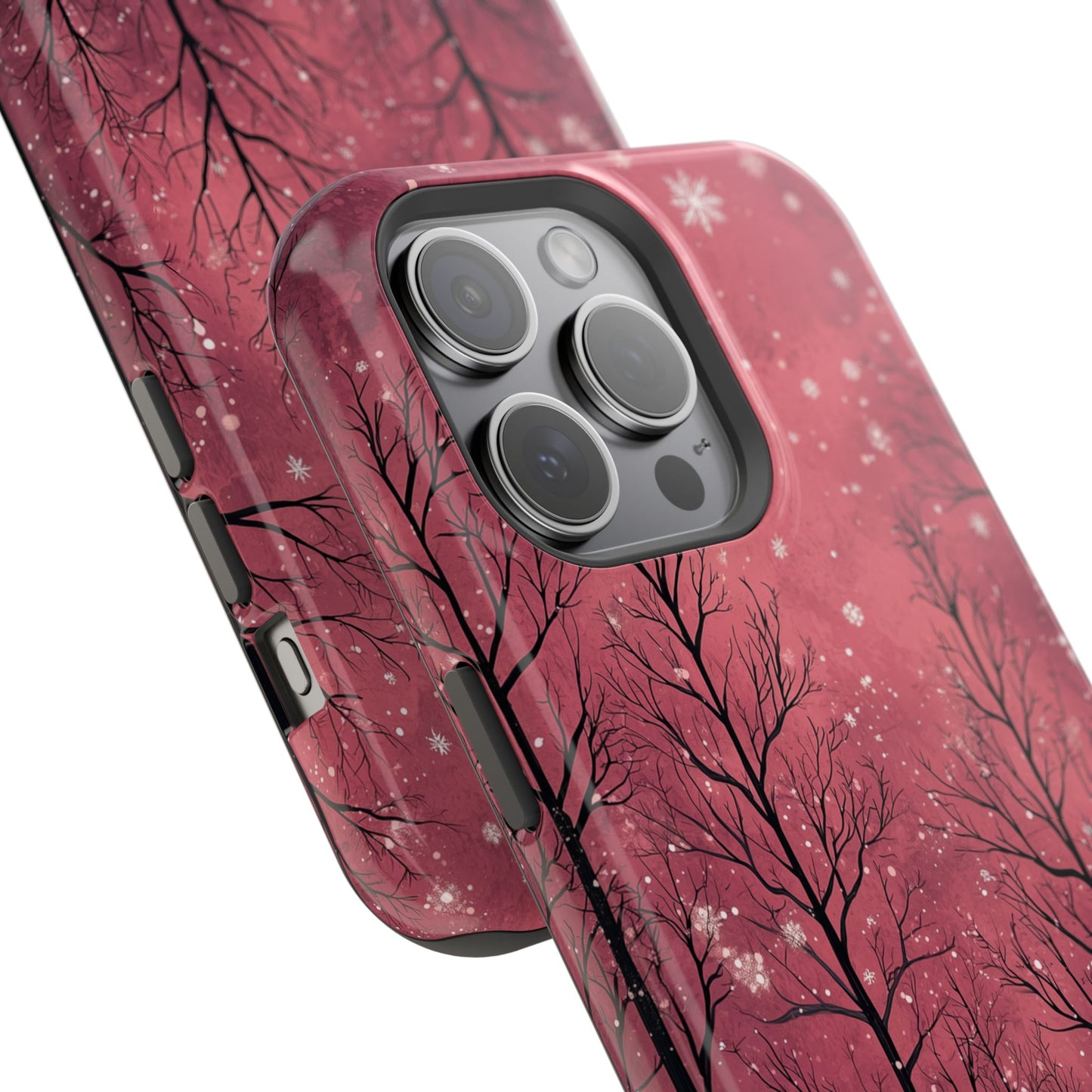 Pink Winter Twilight Forest - MagSafe iPhone Series Case