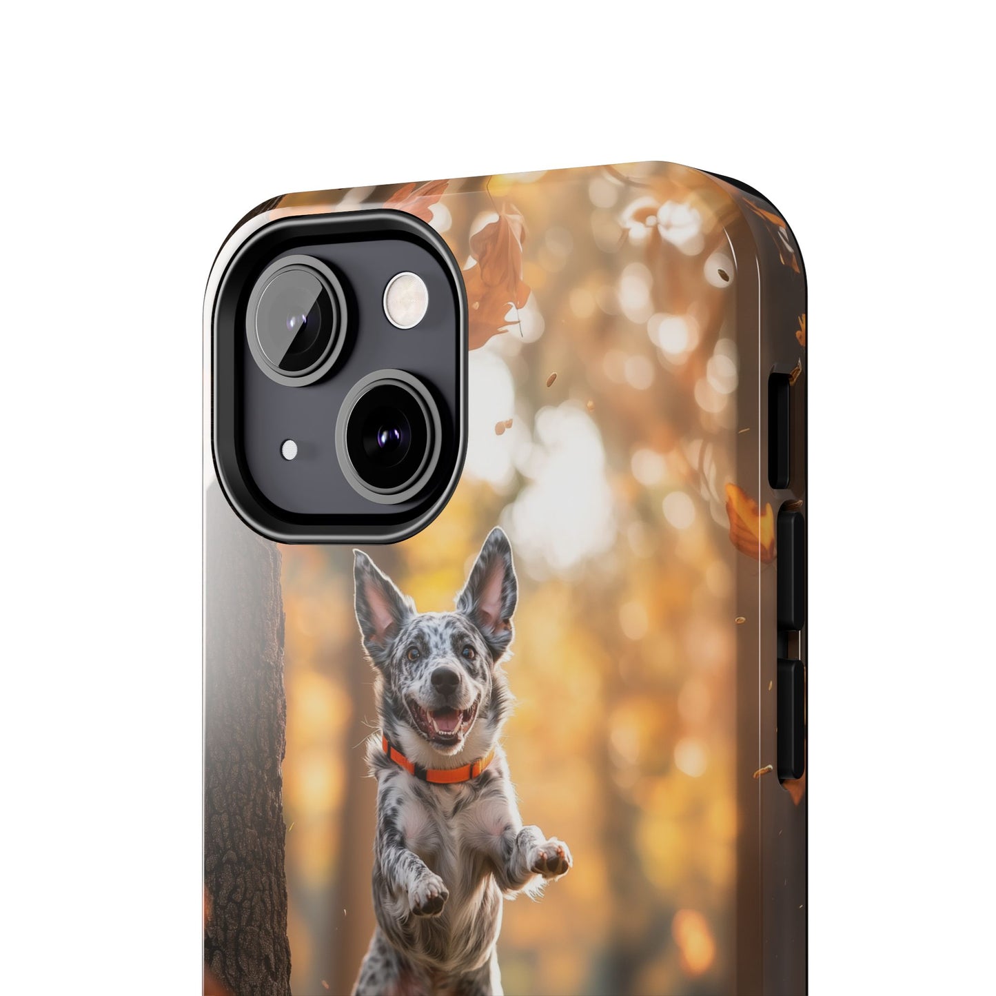 Energetic Blue Heeler Forest Pup Phone Case – Durable Outdoor-Inspired Design