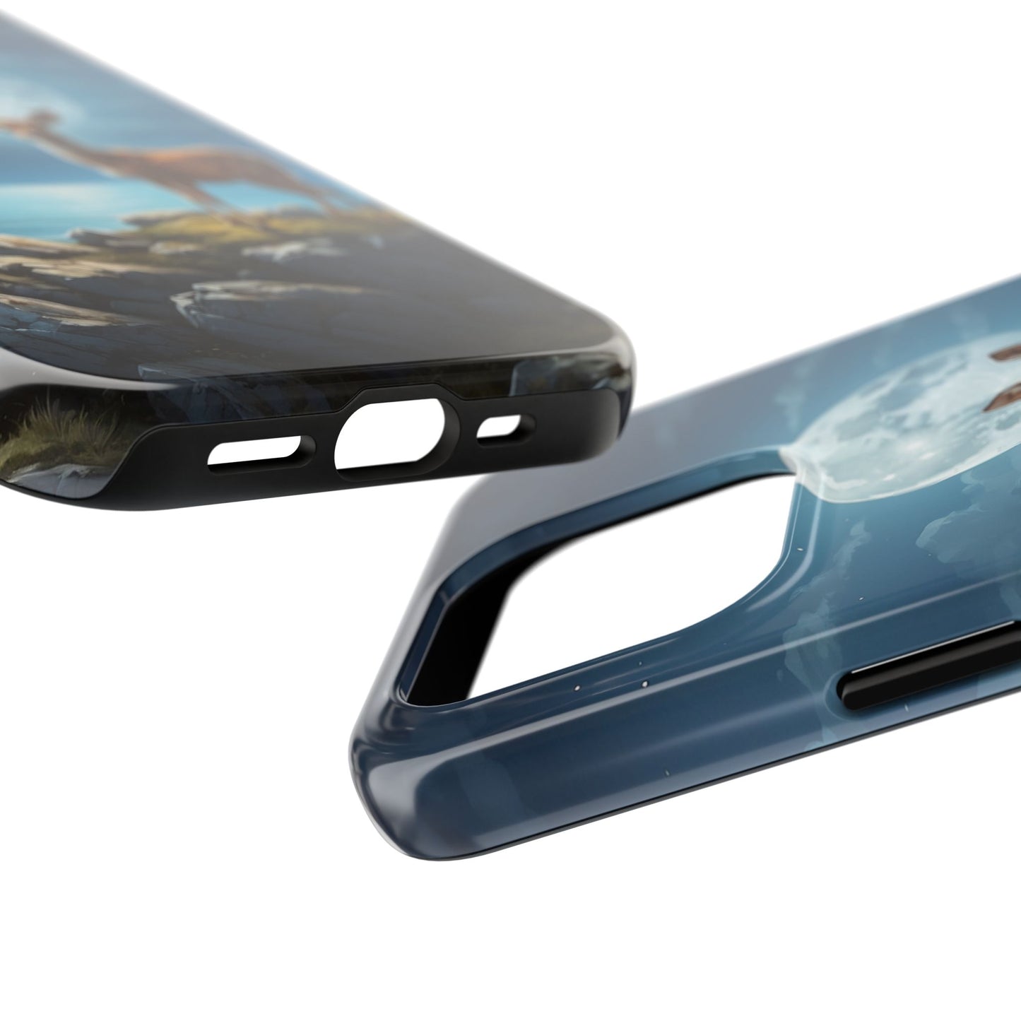 Enchanted Fawn Under the Moonlit Sky iPhone Case