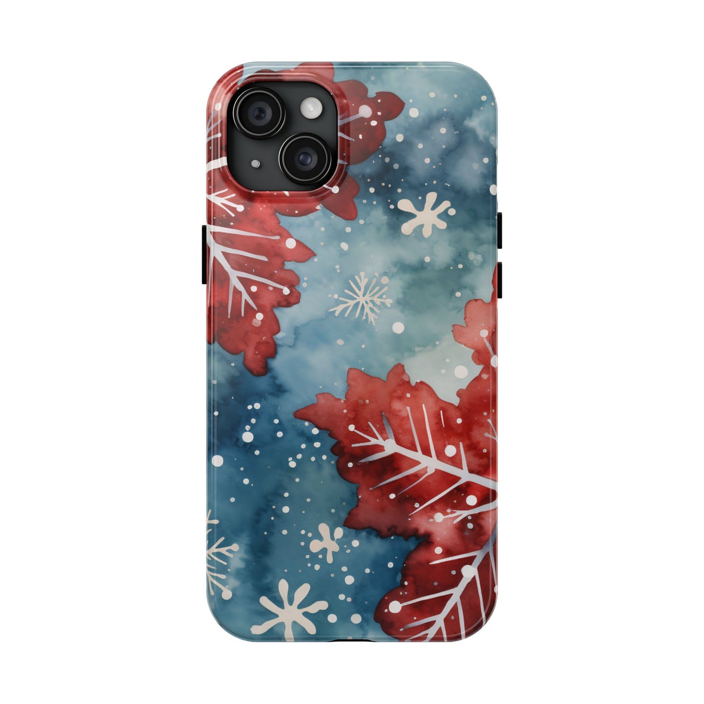 Crimson Snowflake Charm – iPhone Case Details: