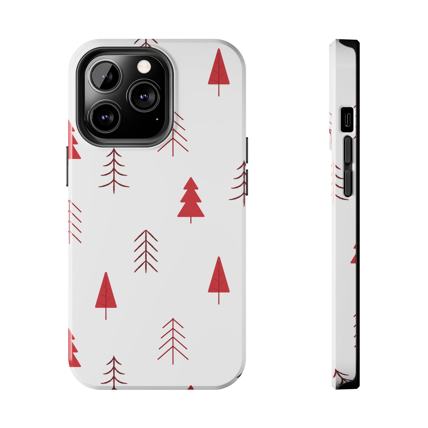 Scandi Red Pine Trees - iPhone Series Case