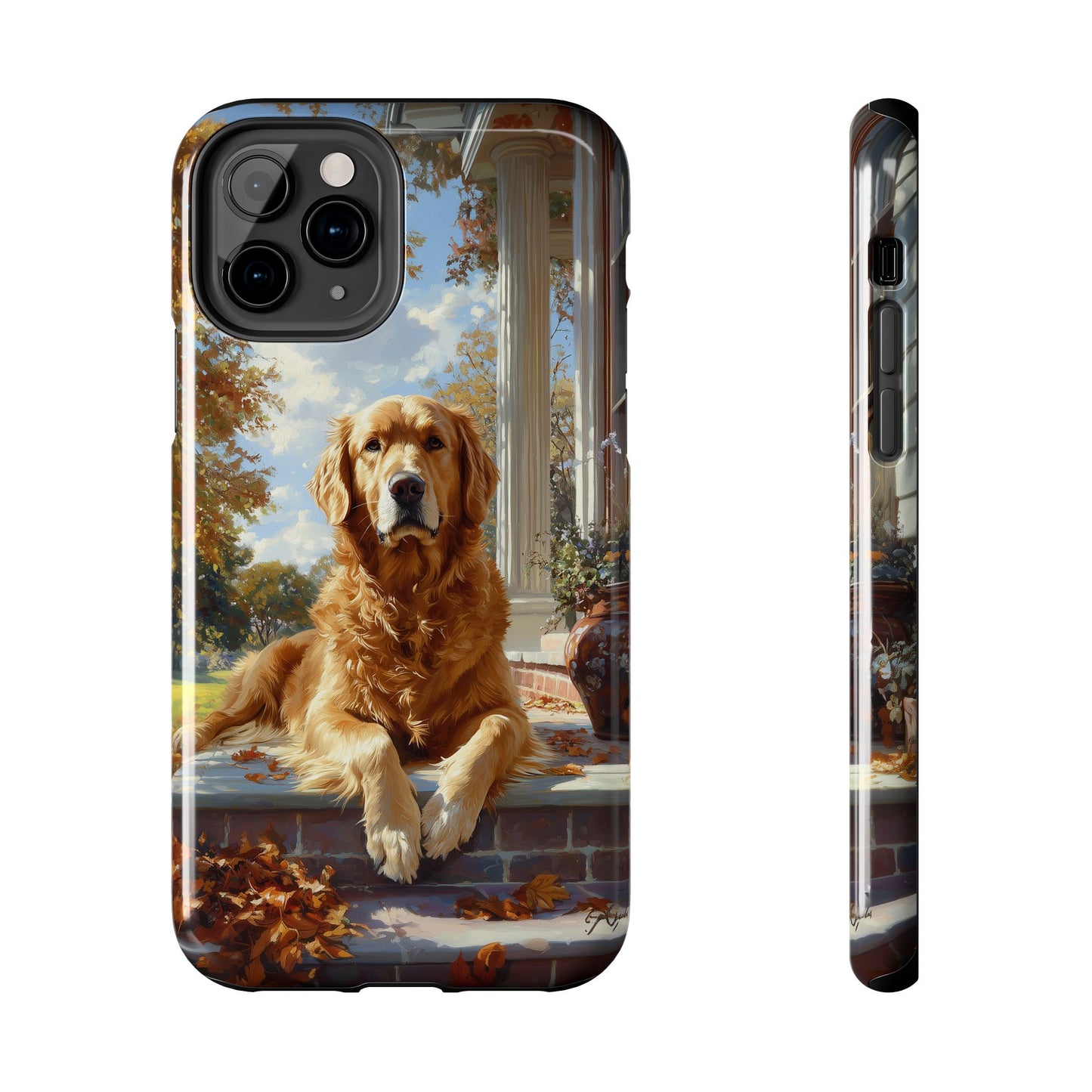 Golden Retriever Autumn Serenity - iPhone Series Case