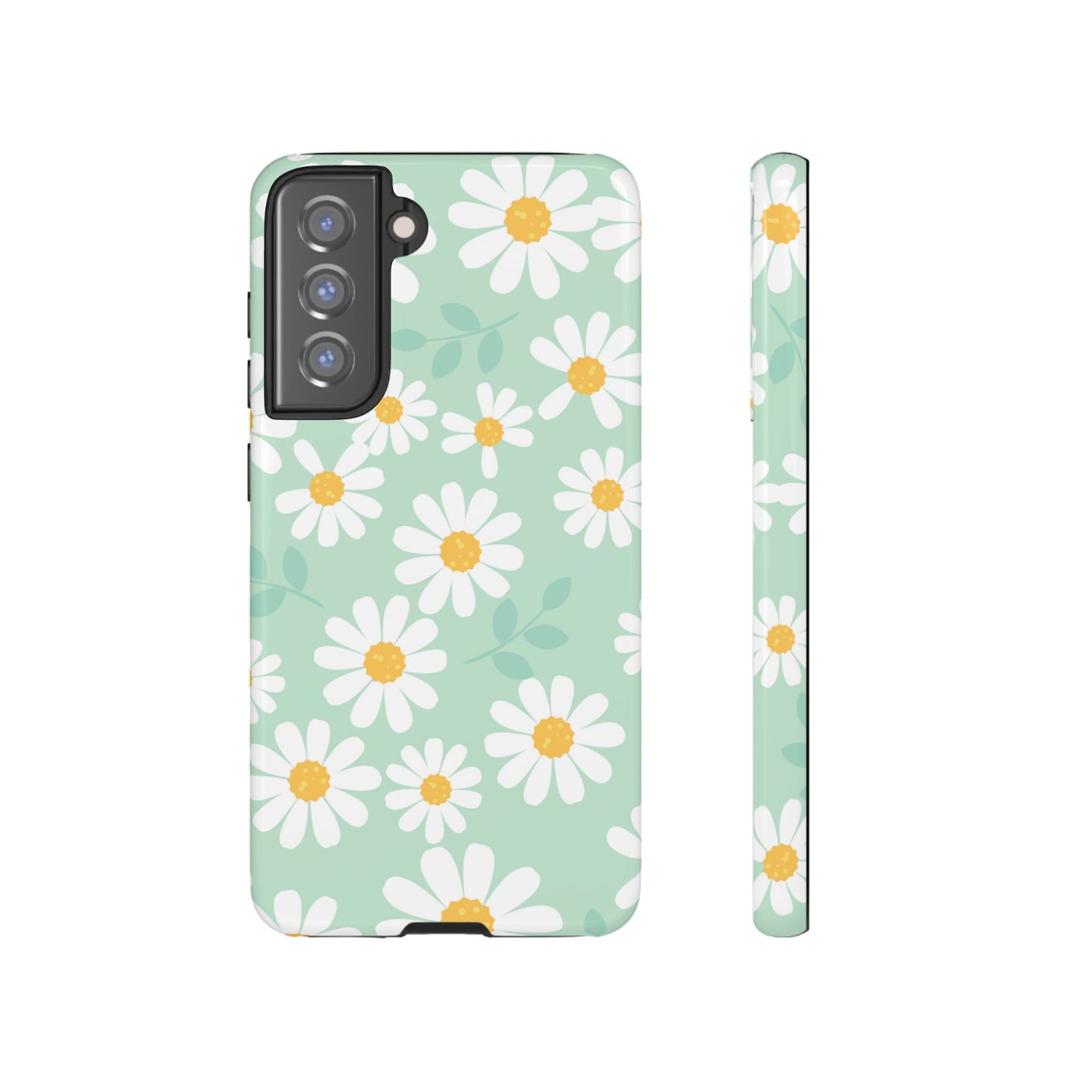 Charming Daisy Floral Tough Samsung Galaxy Case – Spring Pastel Design, Shockproof & Slim