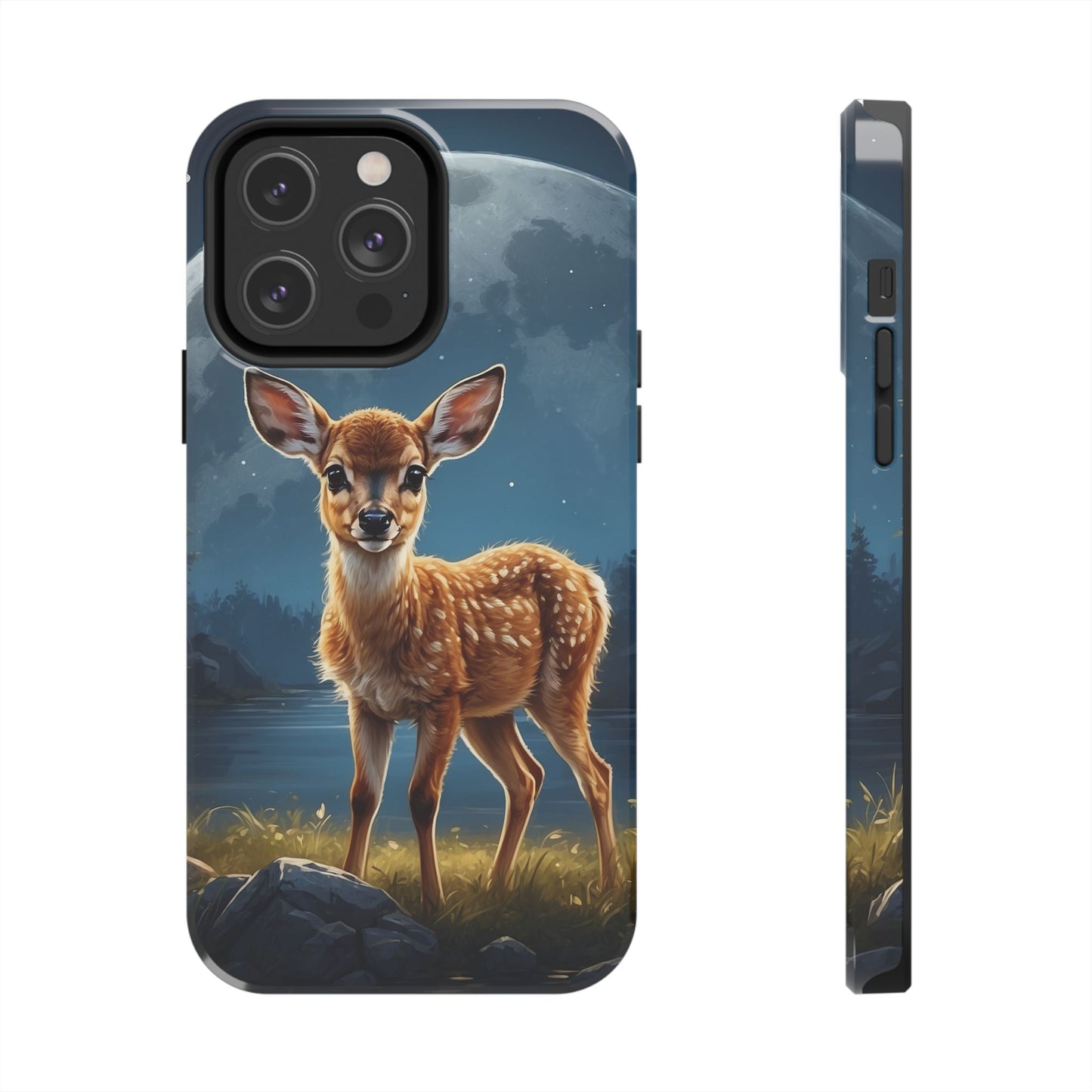 iPhone Case – Enchanted Fawn Under the Moonlit Sky