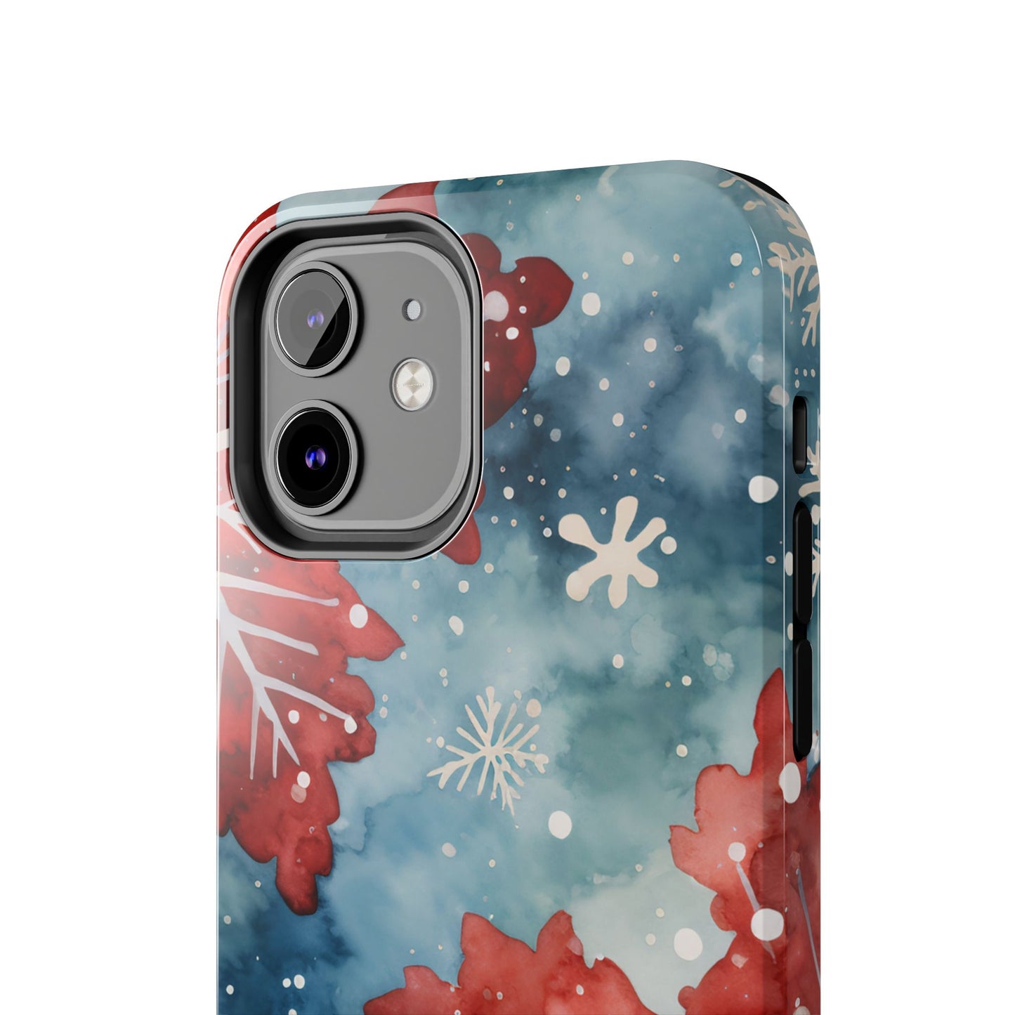 Crimson Snowflake Charm – iPhone Case Details: