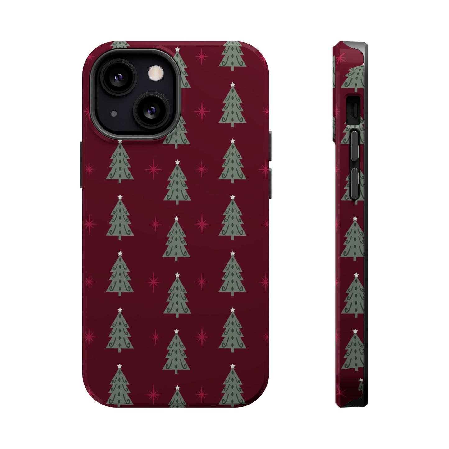 Retro Christmas Tree Pattern – MagSafe iPhone Series Case
