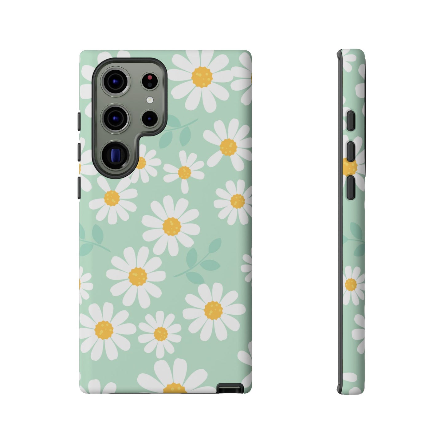 Charming Daisy Floral Tough Samsung Galaxy Case – Spring Pastel Design, Shockproof & Slim