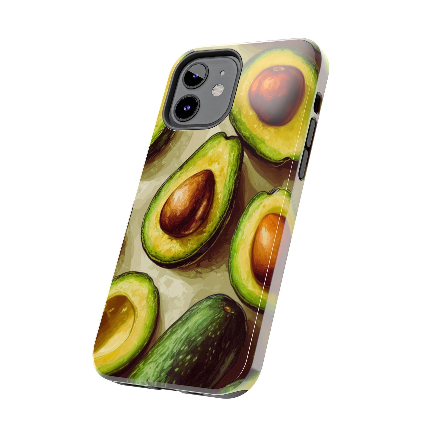Realistic Avocado iPhone Case – Detailed Green Fruit Design, Shockproof Protection - BOGO Cases