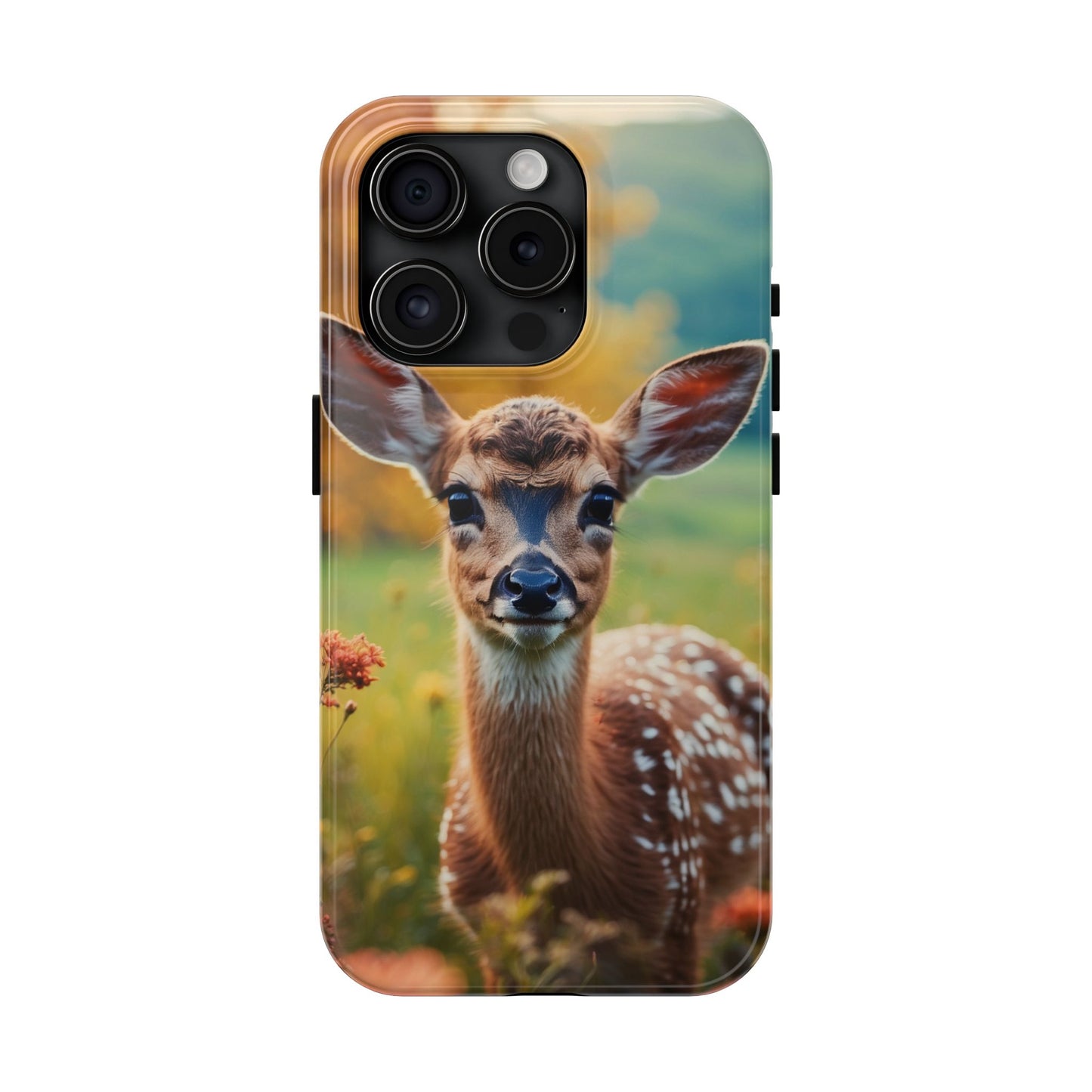 Golden Meadow Fawn iPhone Case