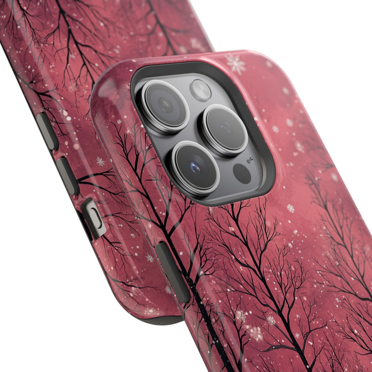 Pink Winter Twilight Forest - MagSafe iPhone Series Case