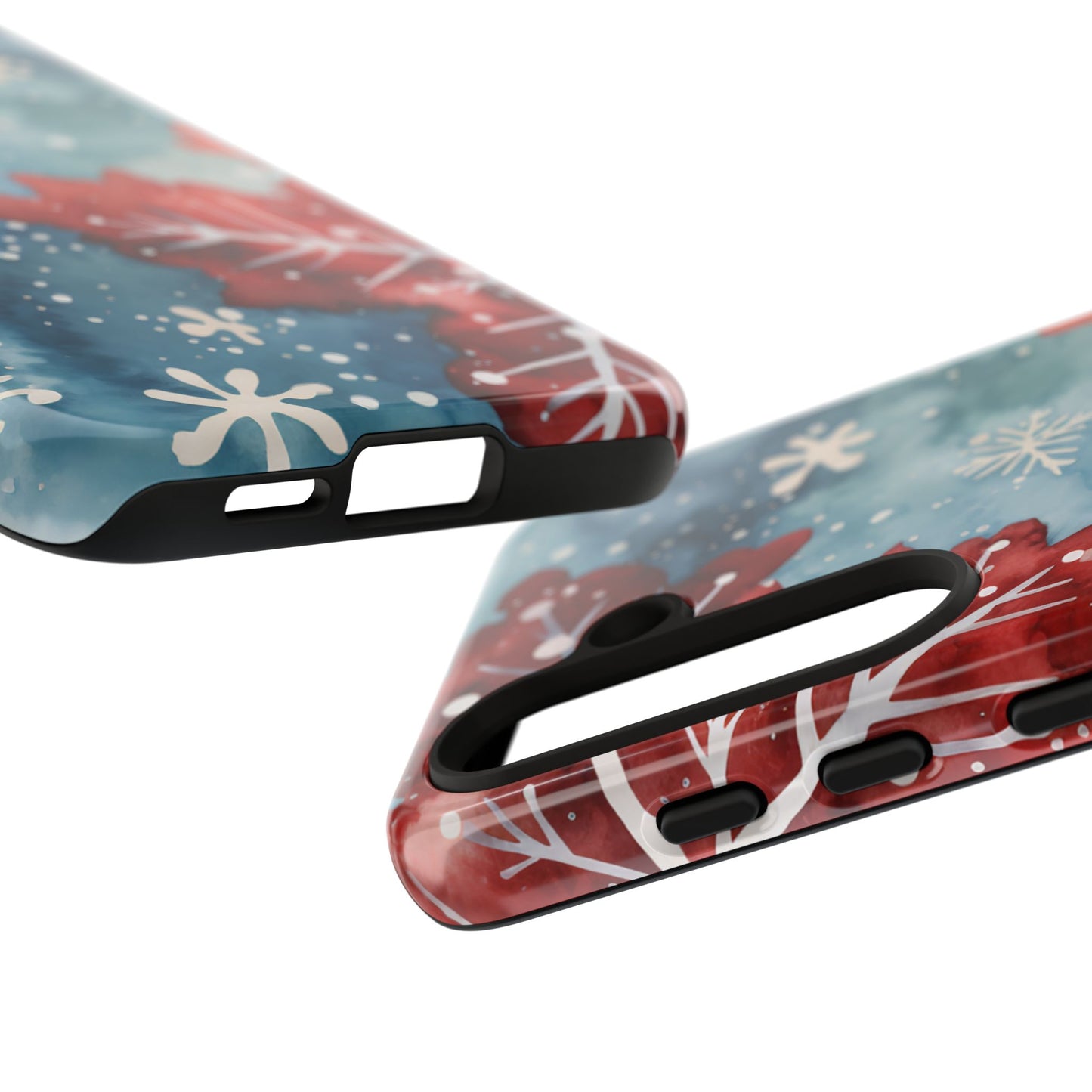 Crimson Snowflake Charm – Samsung Galaxy Case