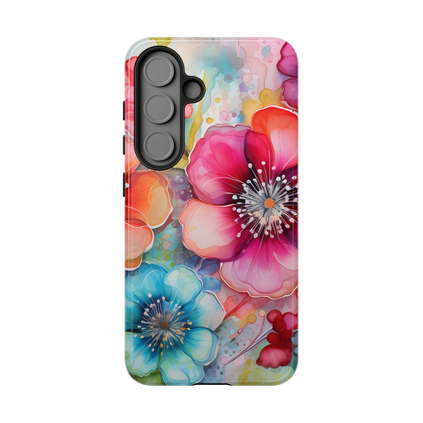 Vibrant Watercolor Floral Garden - Samsung Galaxy Series Case