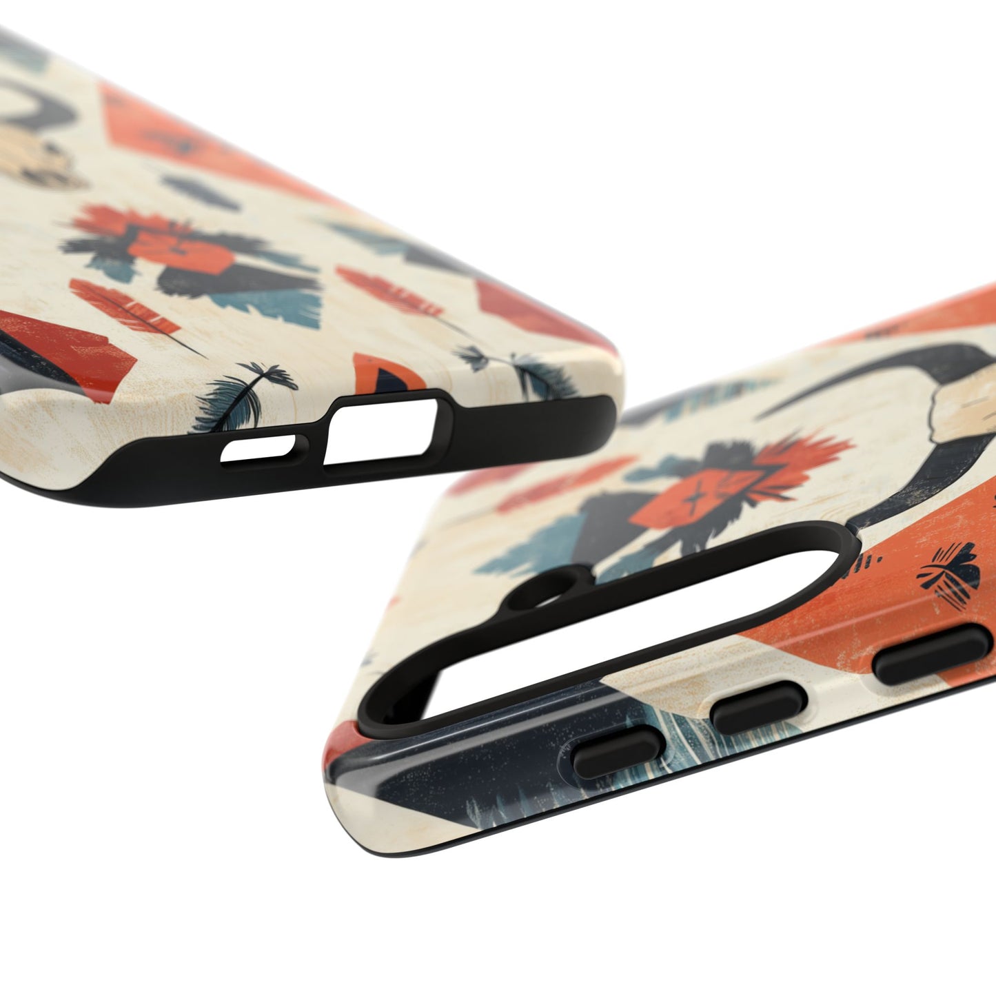 Southwestern Boho Skull Tough Samsung Galaxy Case – Durable Matte Finish, Dual-Layer Protection