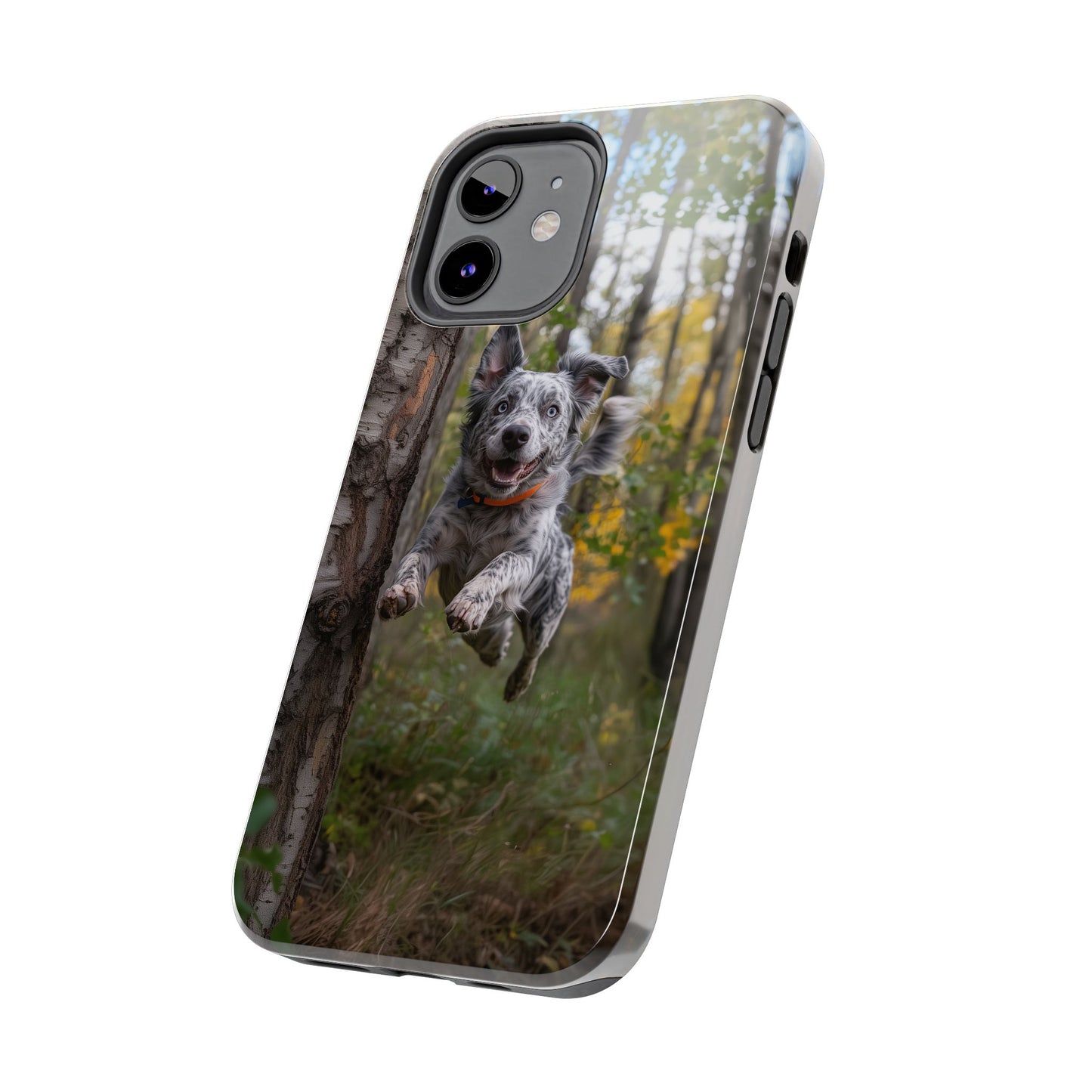 Happy Forest Dog iPhone Case – Nature-Inspired Protective Cover