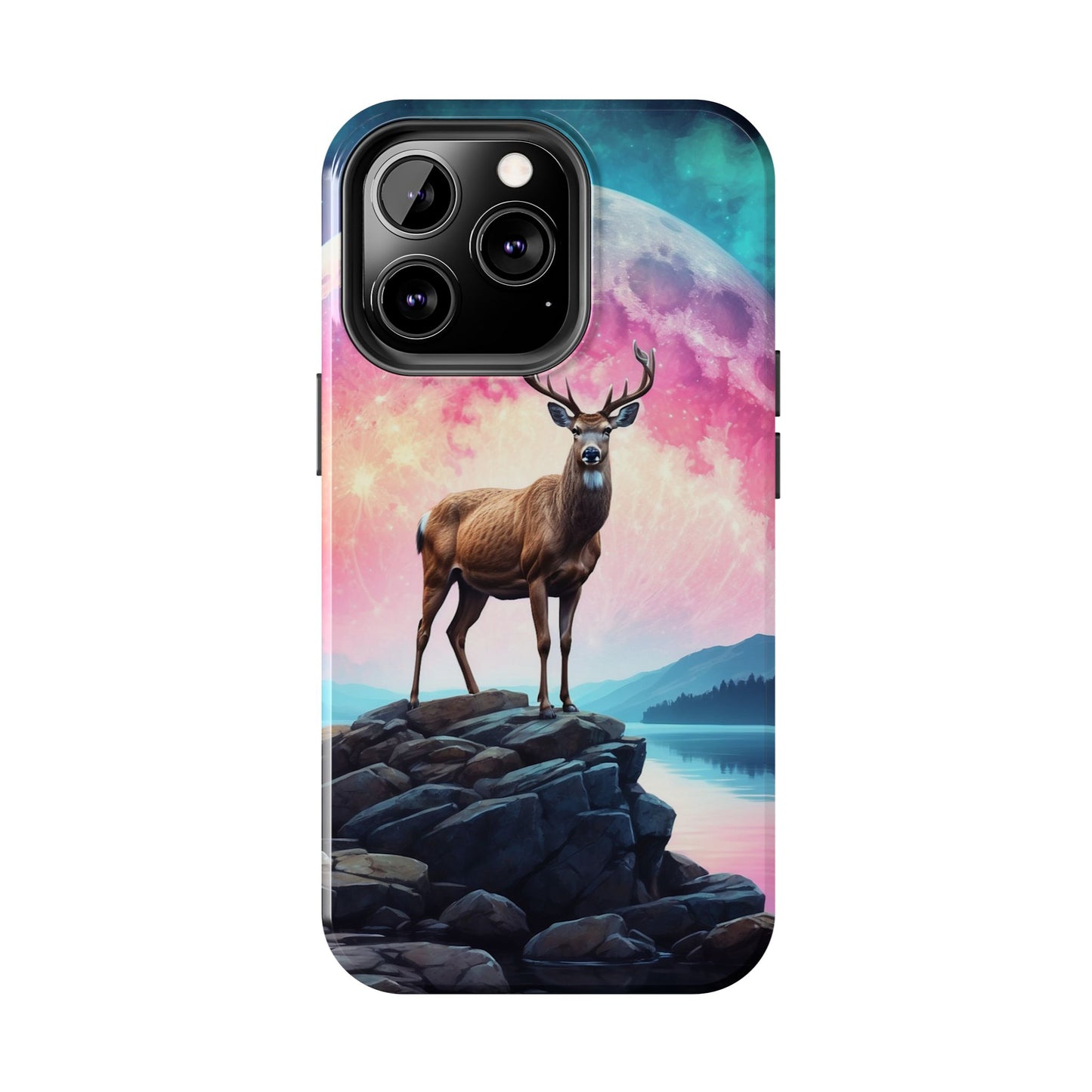 Stag in Moonlit Glow iPhone Case