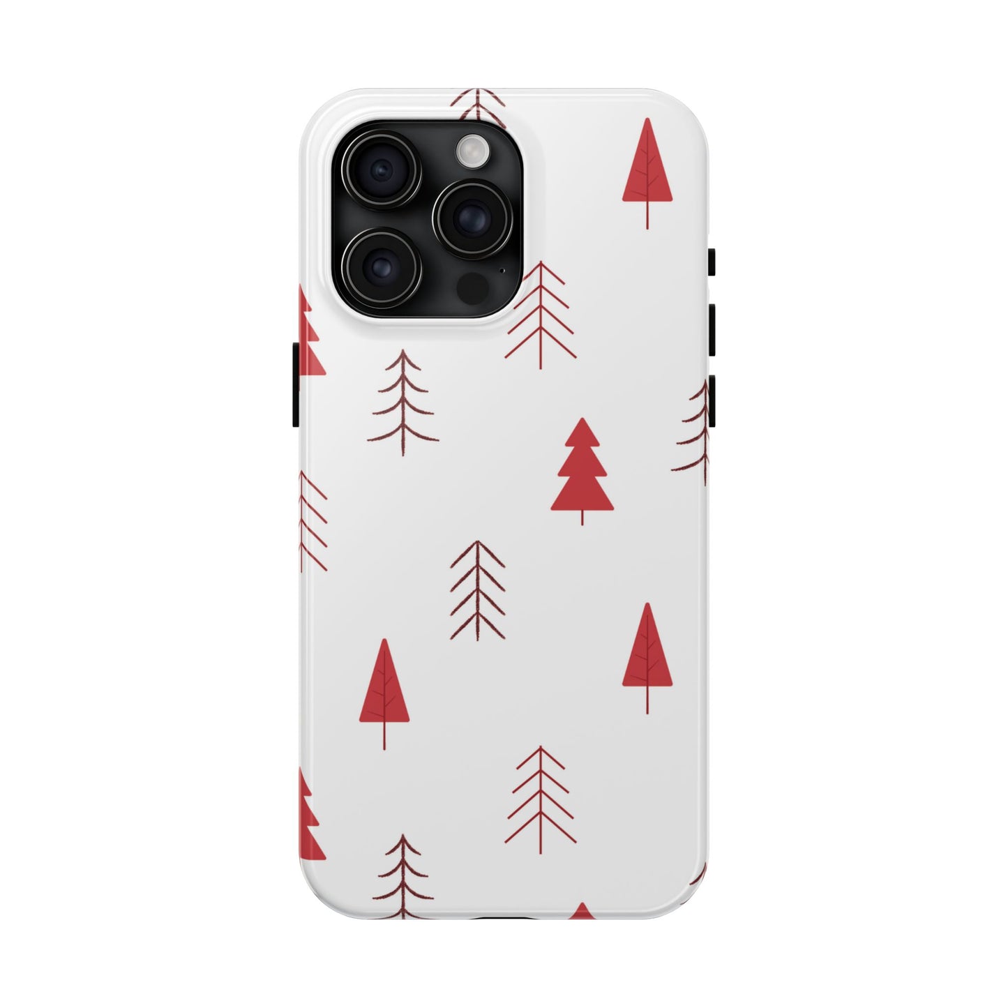 Scandi Red Pine Trees - iPhone Series Case