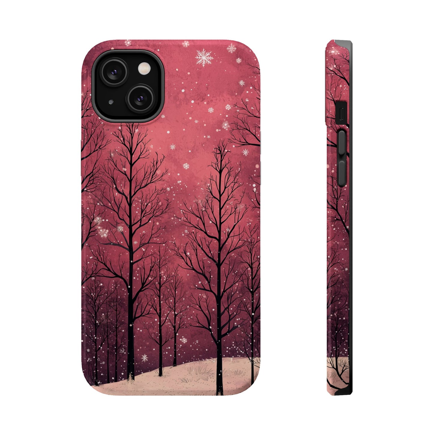 Pink Winter Twilight Forest - MagSafe iPhone Series Case