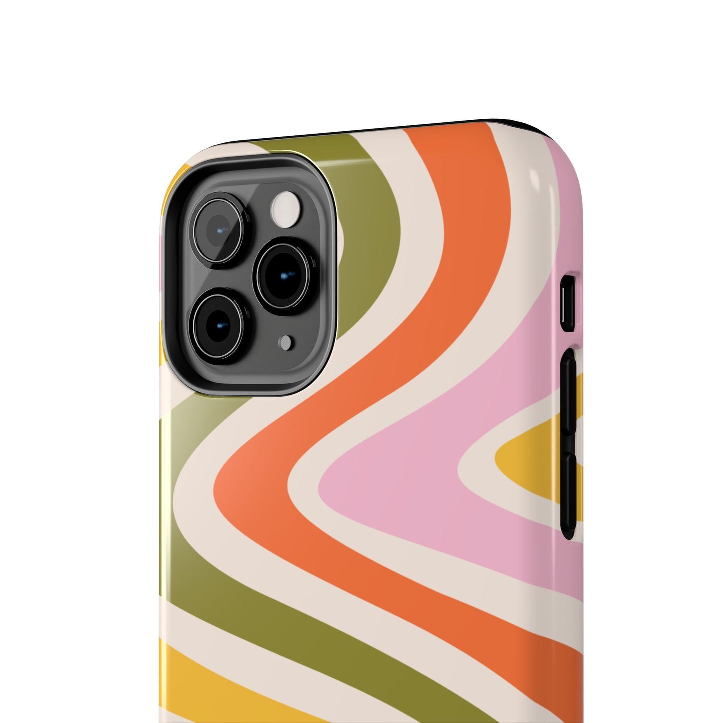 Retro Groove iPhone Case – 70s-Inspired Design with Dual-Layer Protection