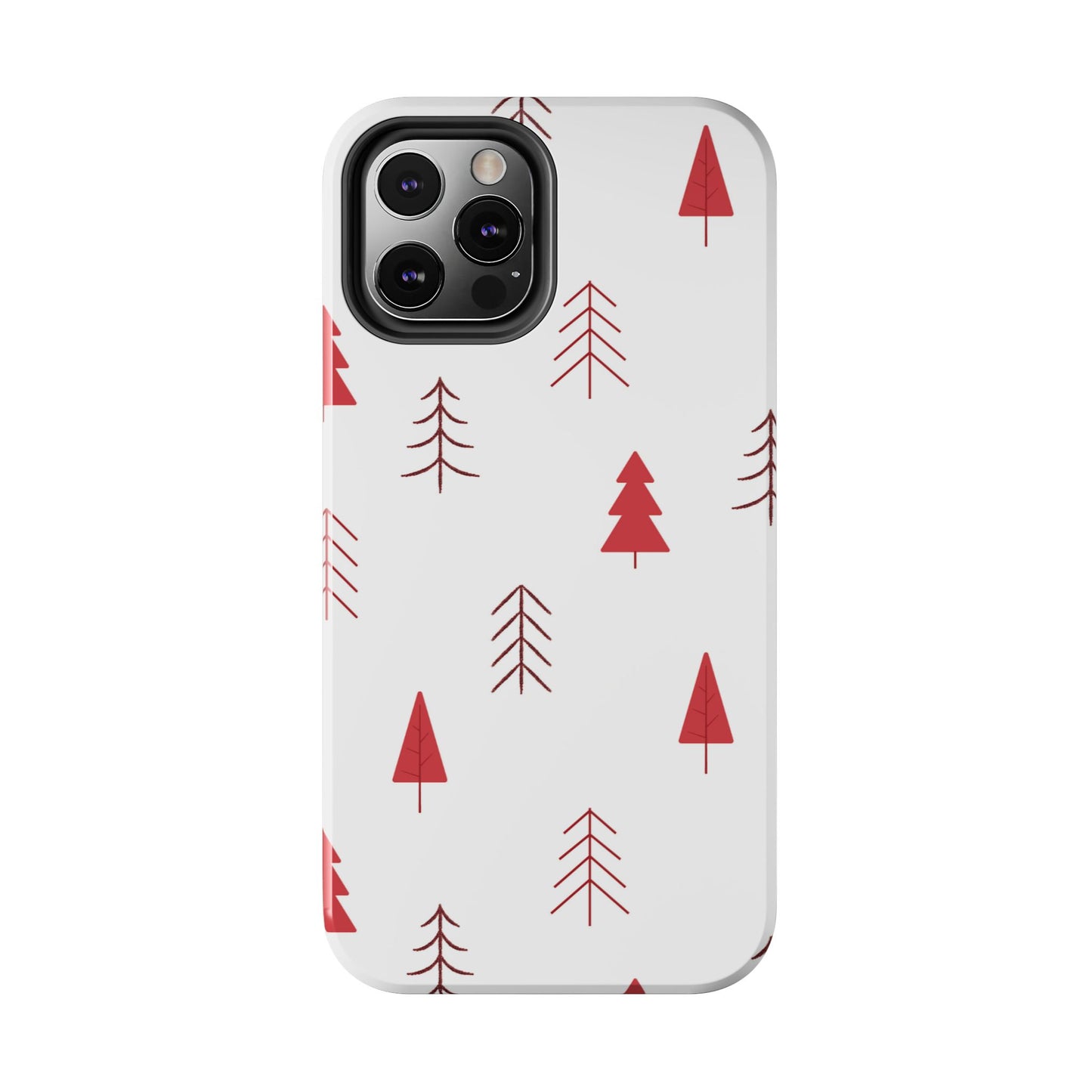 Scandi Red Pine Trees - iPhone Series Case