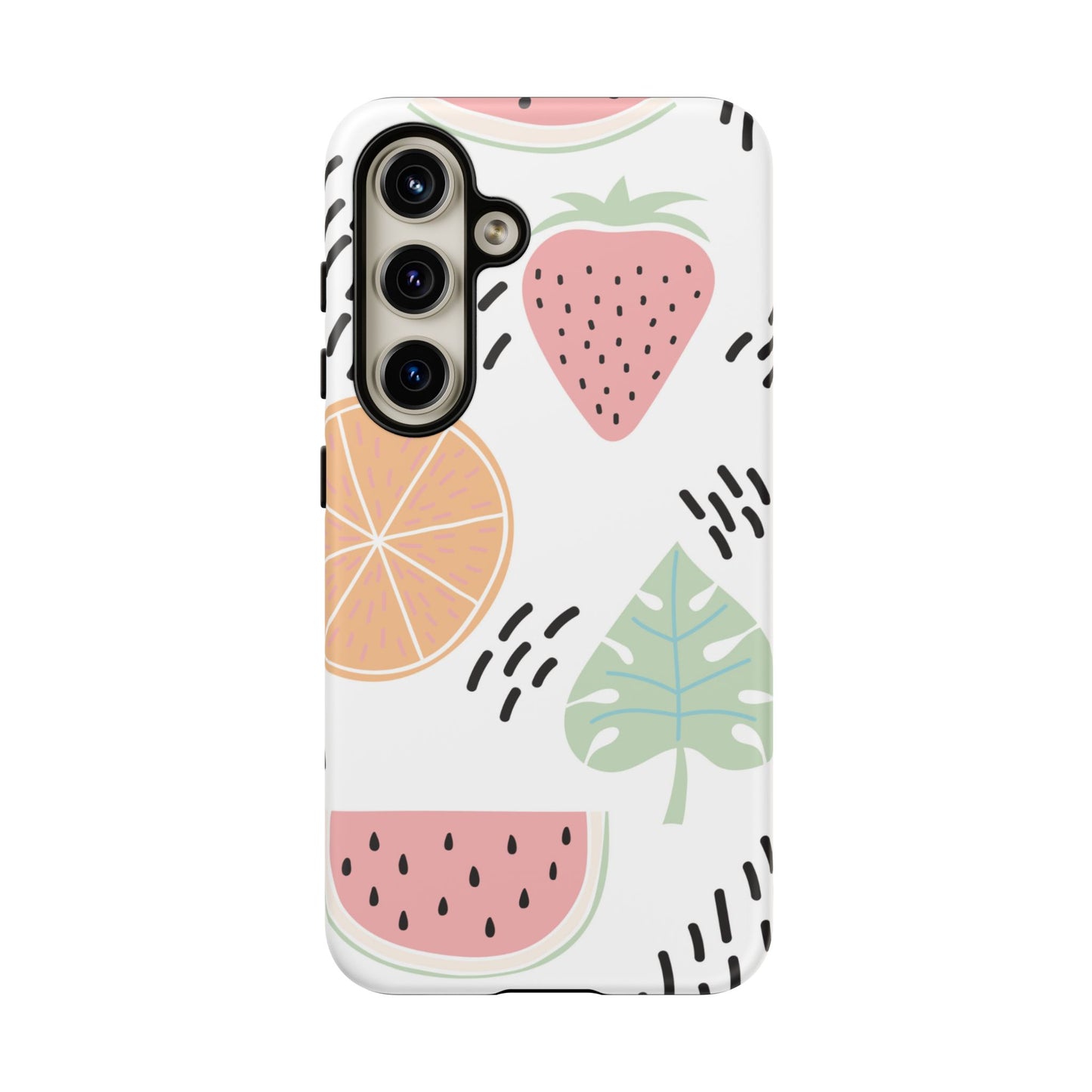 Tropical Fruit Fiesta Tough Samsung Galaxy  Case – Fun Watermelon, Pineapple, and Citrus Design