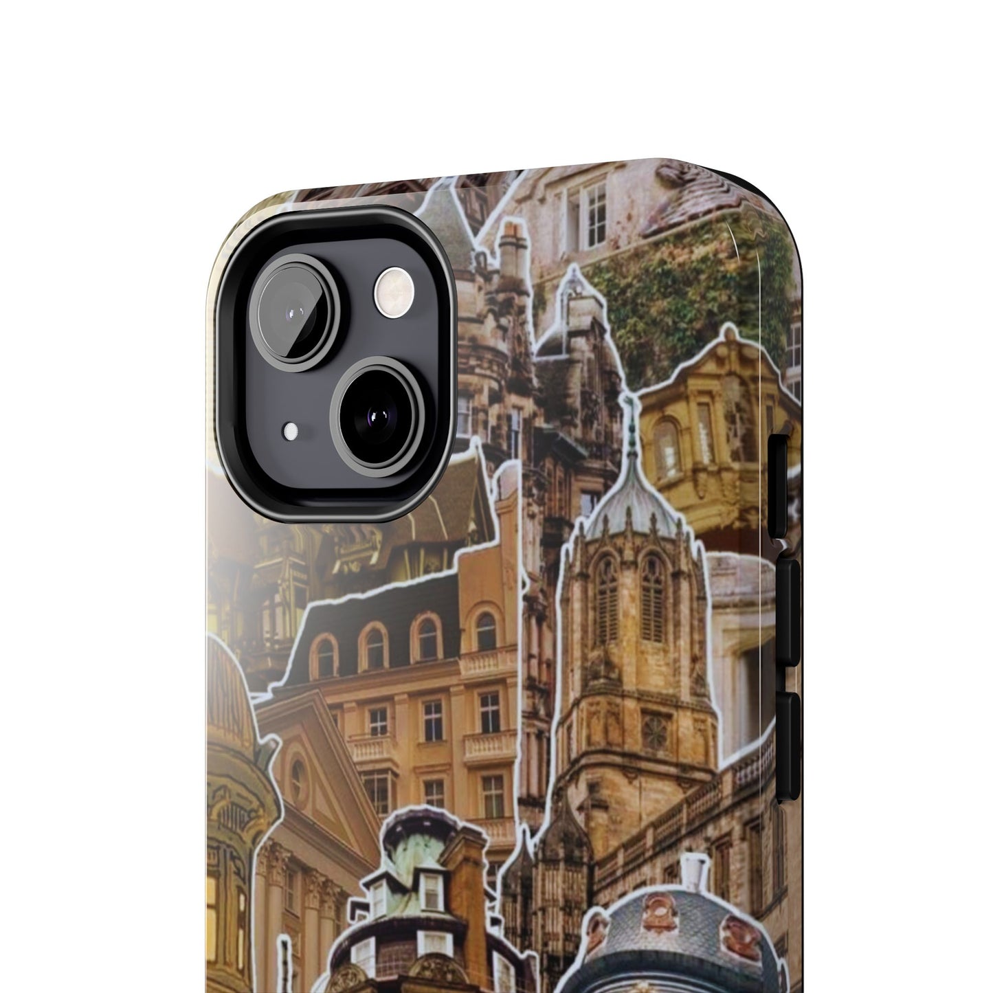 Vintage Architectural Collage iPhone Case – Tough Dual - Layer Protection with Matte Finish - BOGO Cases