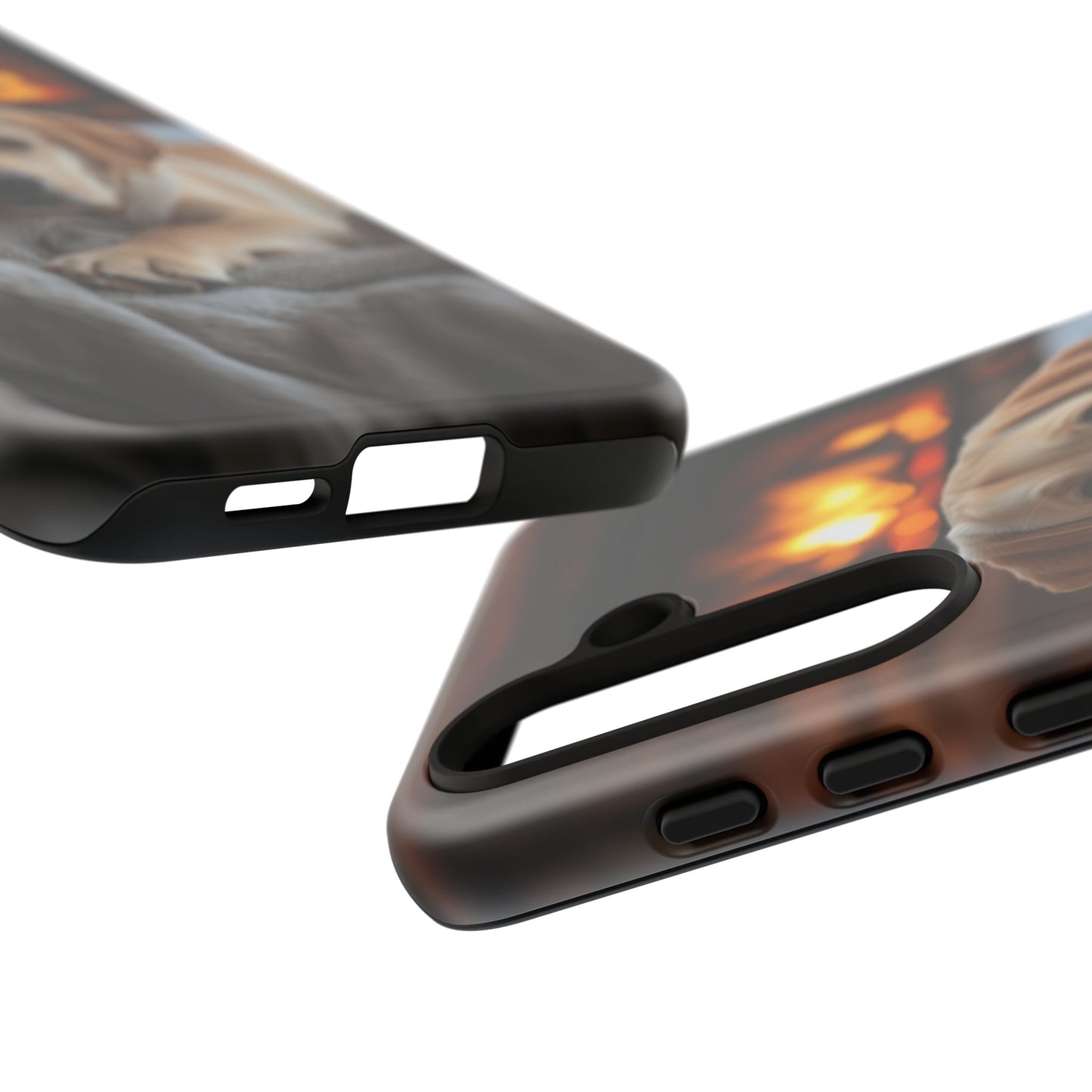 Cozy Labrador by the Fireplace - Samsung Galaxy Case