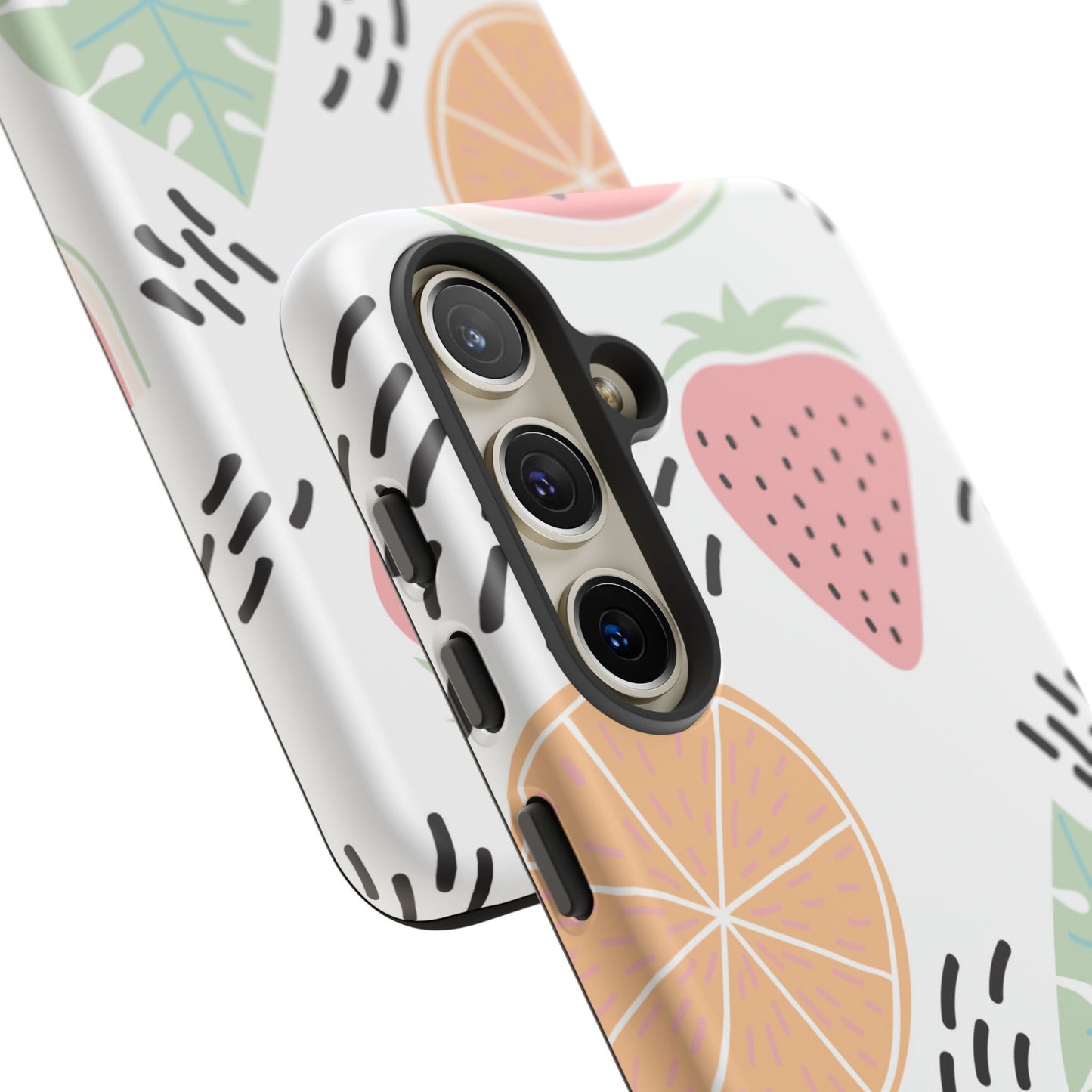 Tropical Fruit Fiesta Tough Samsung Galaxy  Case – Fun Watermelon, Pineapple, and Citrus Design