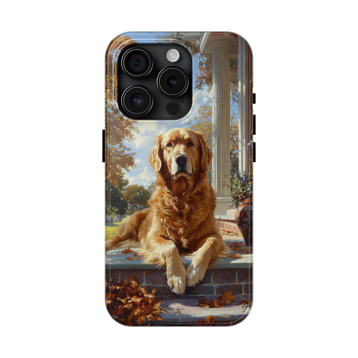 Golden Retriever Autumn Serenity - iPhone Series Case