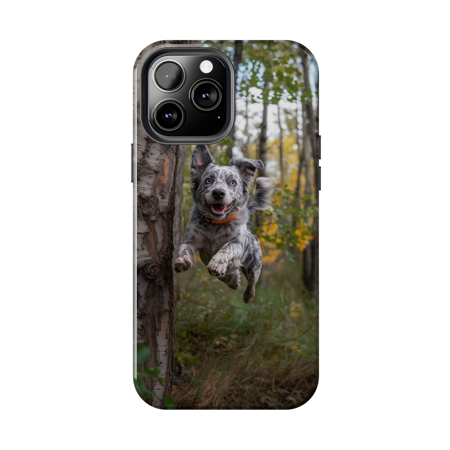 Happy Forest Dog iPhone Case – Nature-Inspired Protective Cover