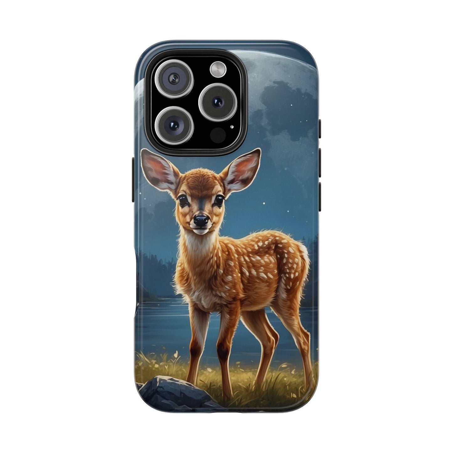 iPhone Case – Enchanted Fawn Under the Moonlit Sky