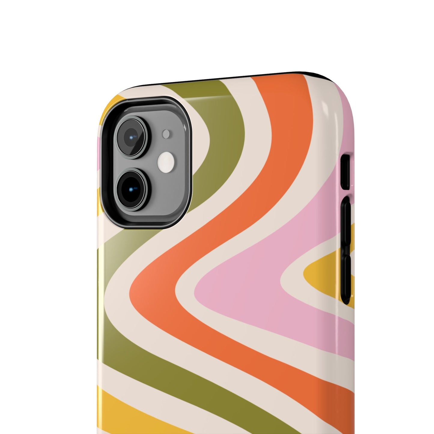 Retro Groove iPhone Case – 70s-Inspired Design with Dual-Layer Protection