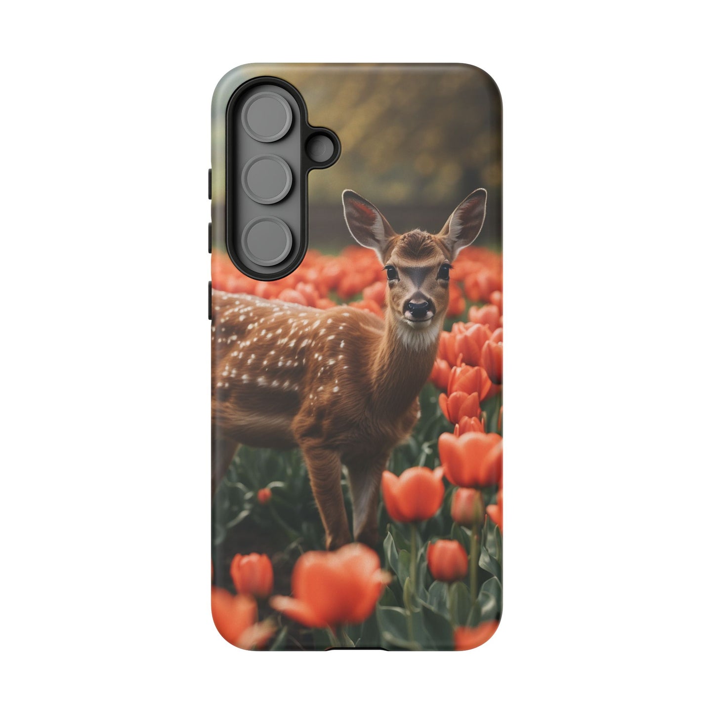 Fawn Among Tulips Samsung Galaxy Case