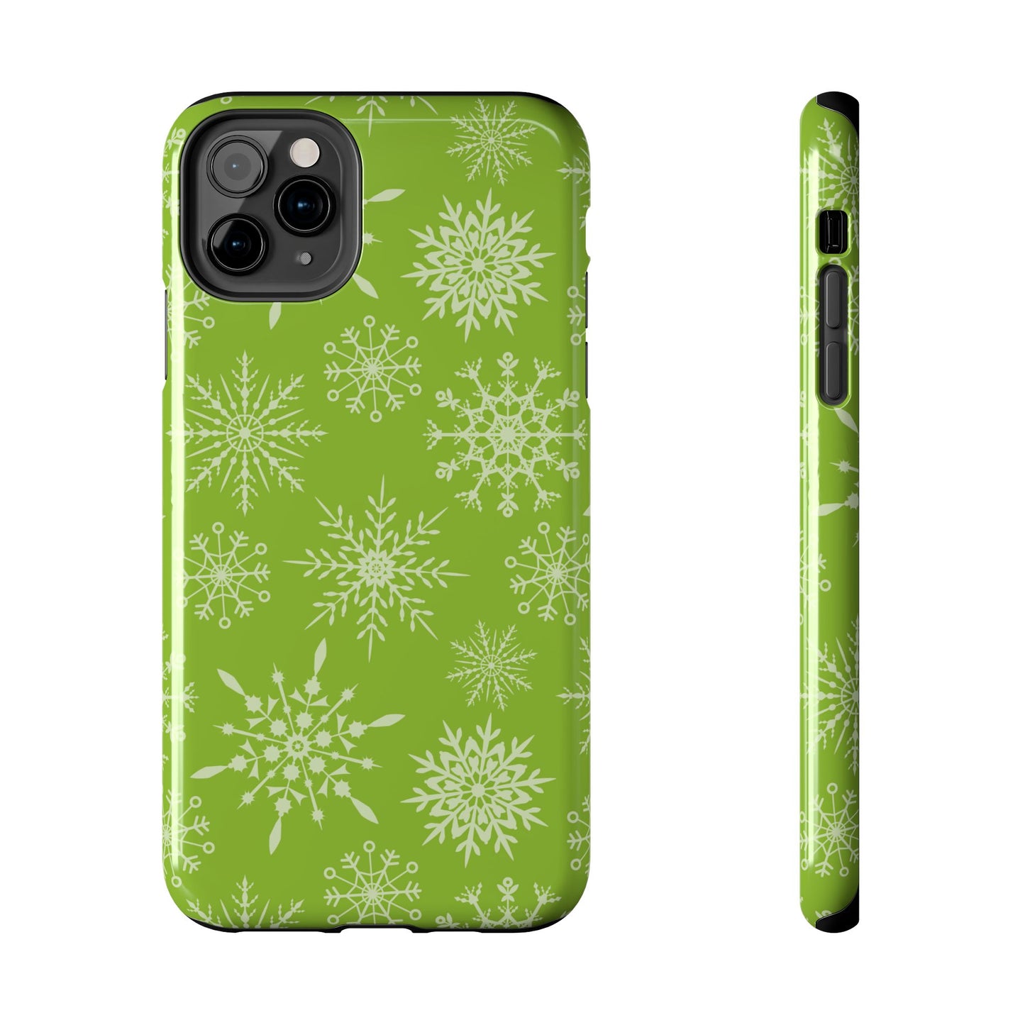 Green Snowflake Pattern – iPhone Series Case