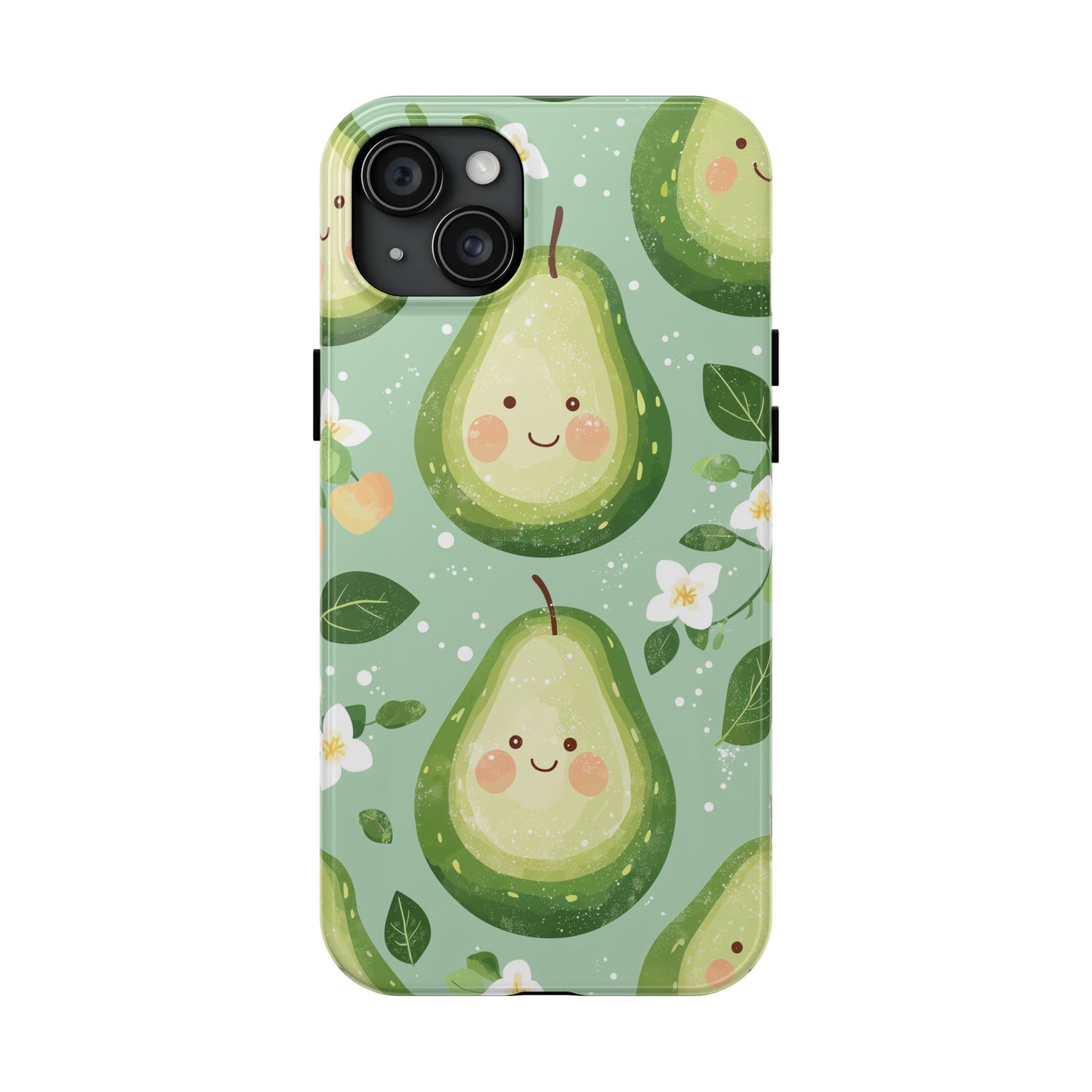 Smiling Avocados Tough iPhone Case – Cute Avocado Design, Dual - Layer Protection - BOGO Cases
